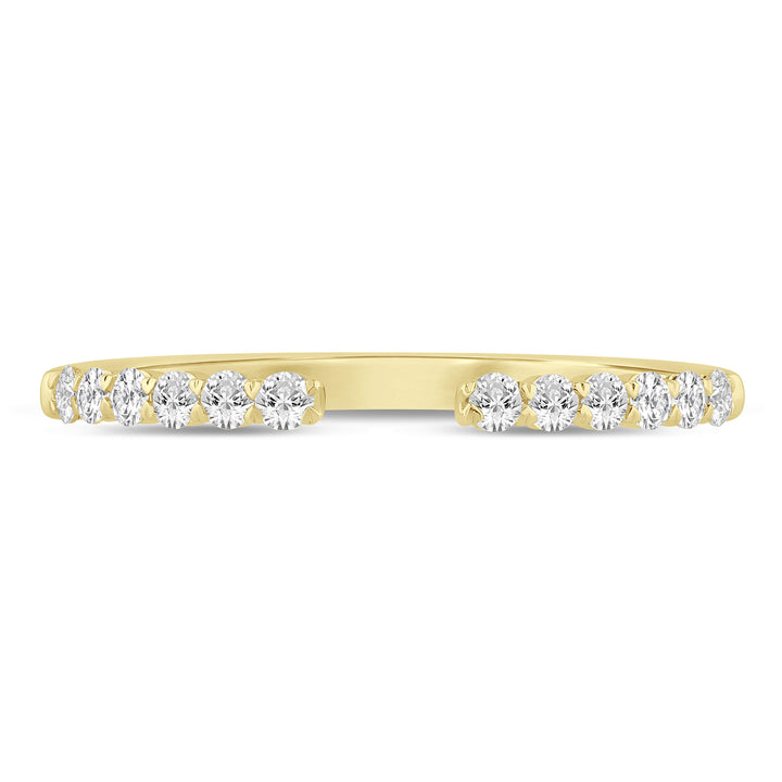 Round Diamond Open Band in 14K Yellow Gold (1/4 ct. tw.)