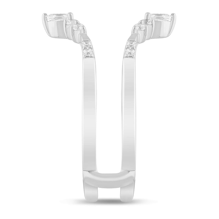 Marquise-Cut Tiara Diamond Ring Insert in 14K White Gold (1/4 ct. tw.)