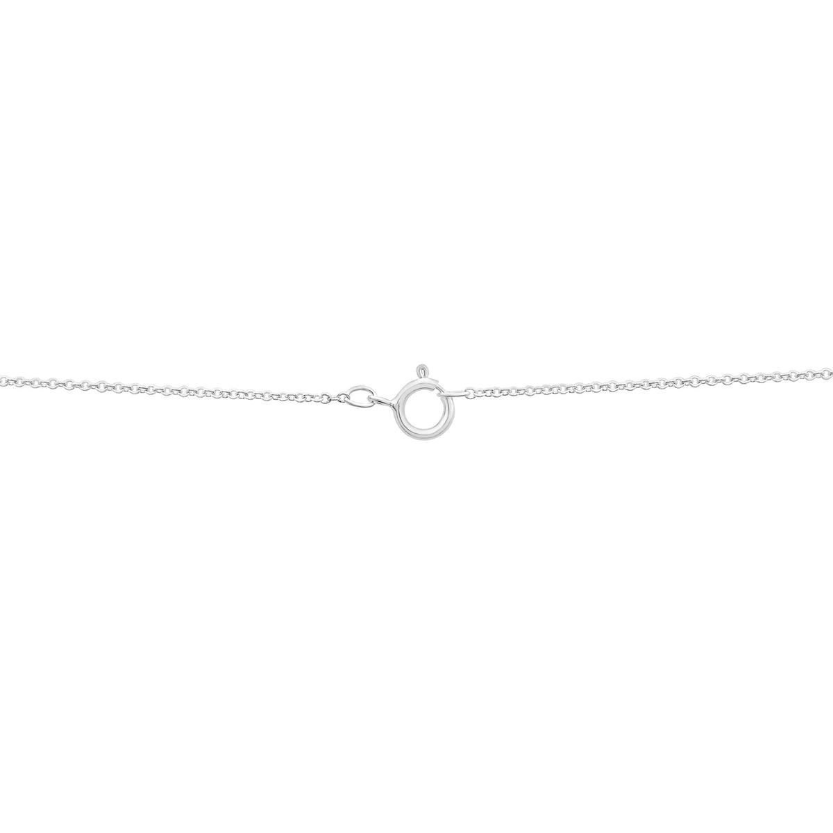 Sky Blue Topaz Smile Necklace in Sterling Silver