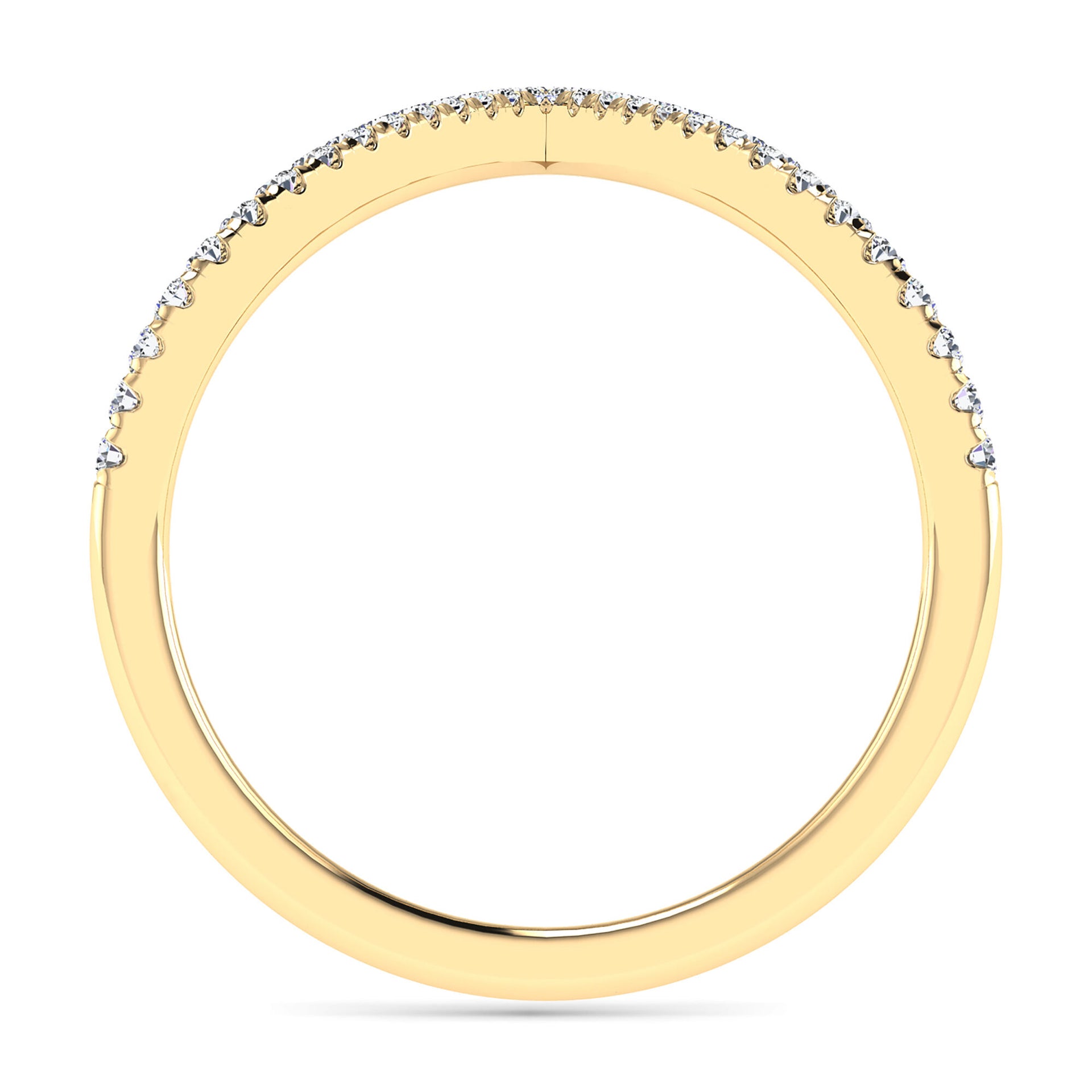 Diamond Chevron Ring in 14K Yellow Gold (1/5 ct. tw.)