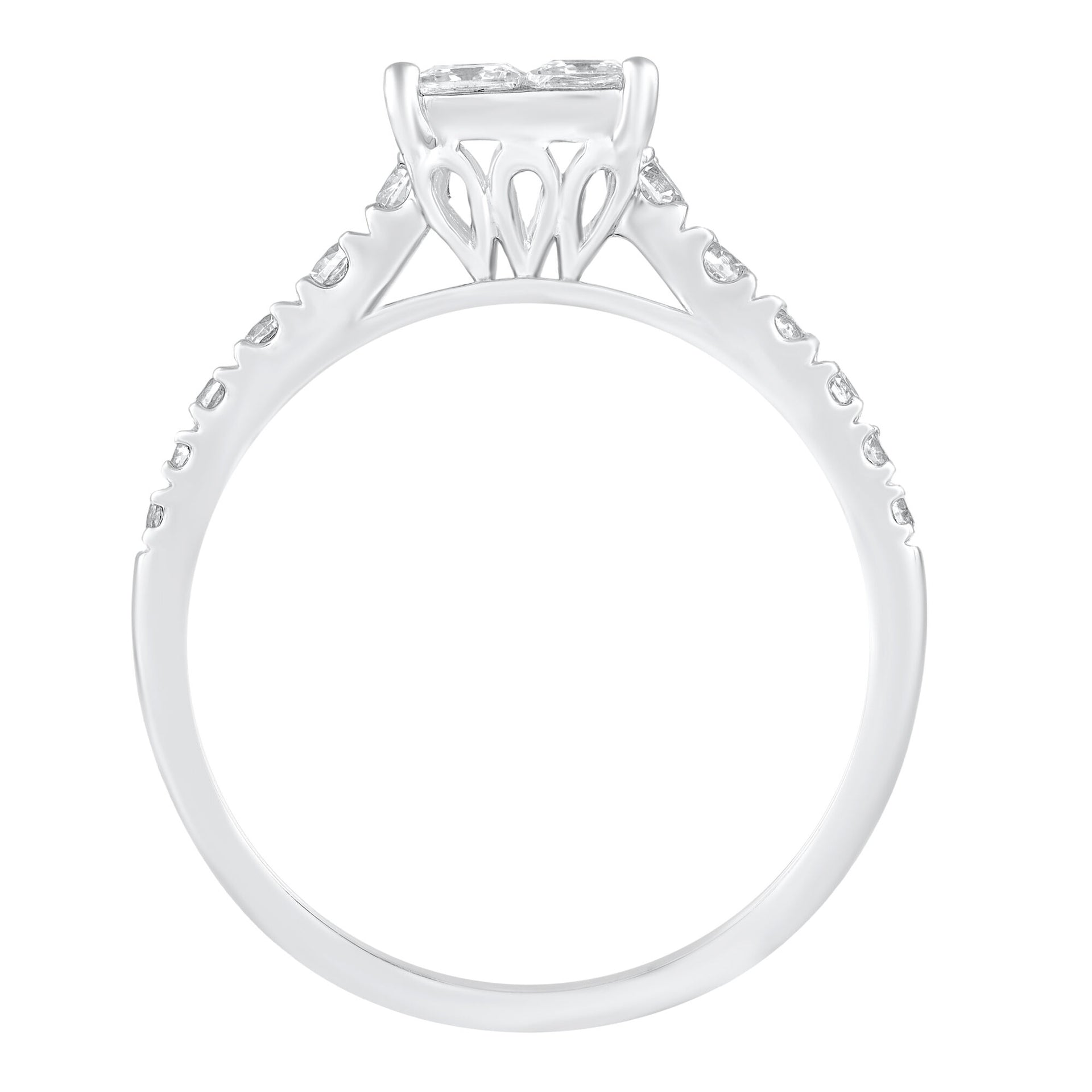Diamond Engagement Ring in 10K White Gold (1 ct. tw.)
