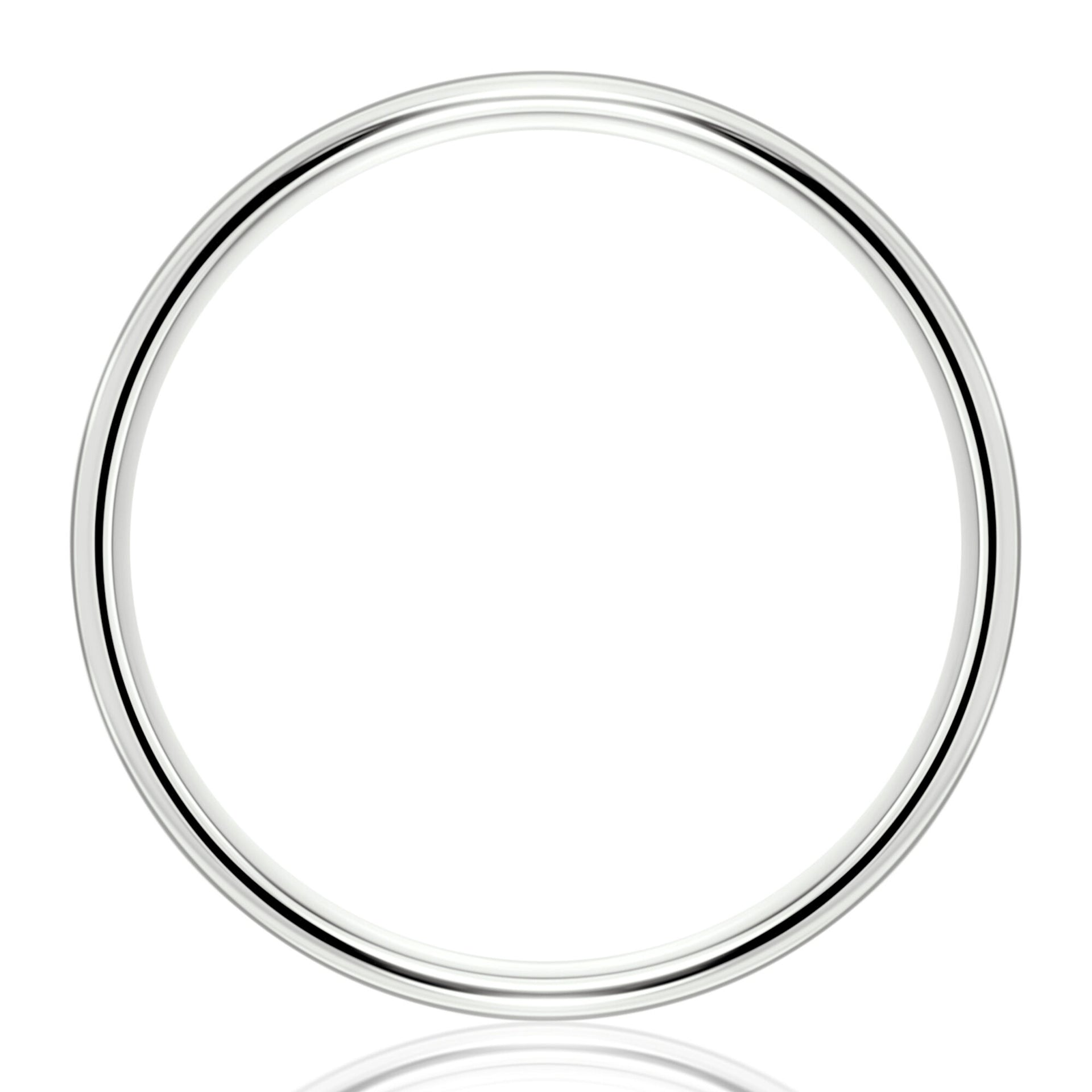 Wedding Band in 10K White Gold, 7MM