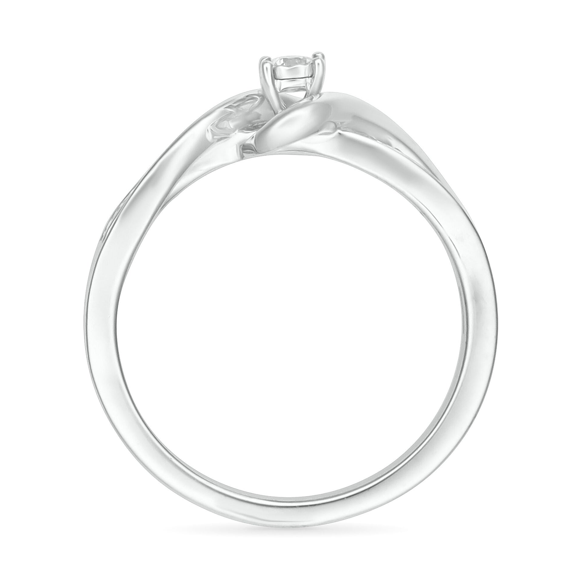 Diamond Twist Promise Ring in 10K White Gold (1/8 ct. tw.)