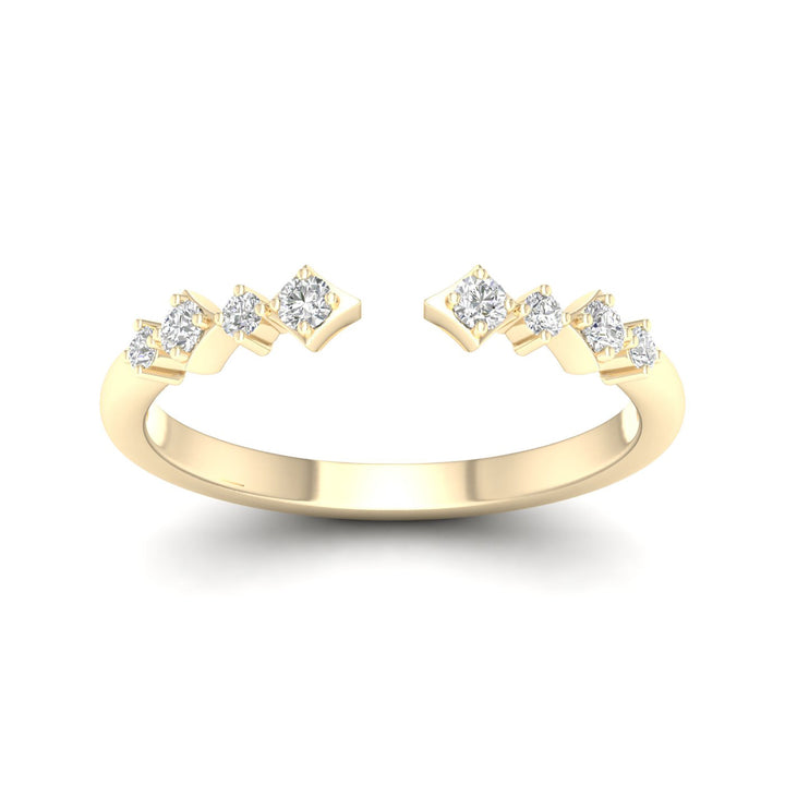 Diamond Cuff Band in 14K Yellow Gold (1/8 ct. tw.)