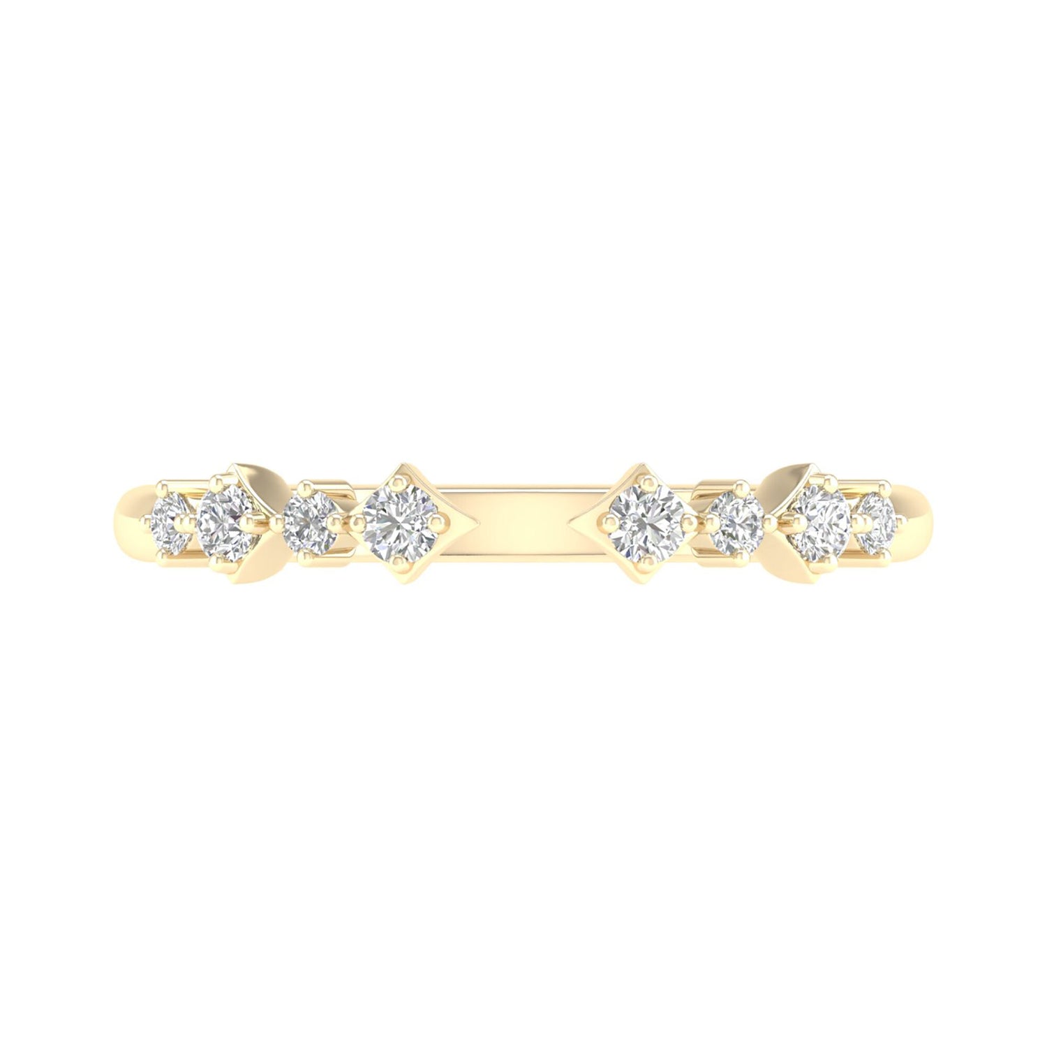 Diamond Cuff Band in 14K Yellow Gold (1/8 ct. tw.)