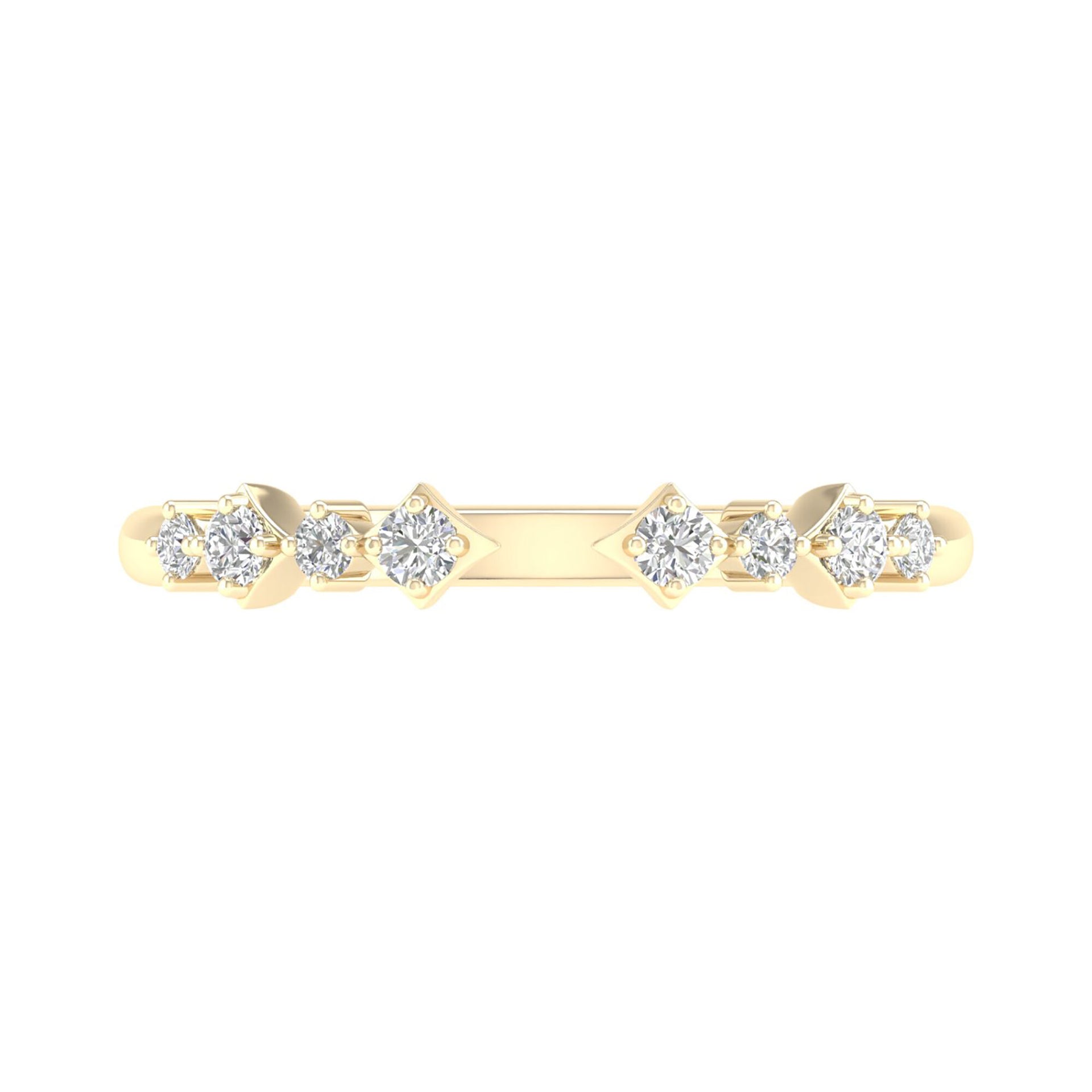 Diamond Cuff Band in 14K Yellow Gold (1/8 ct. tw.)