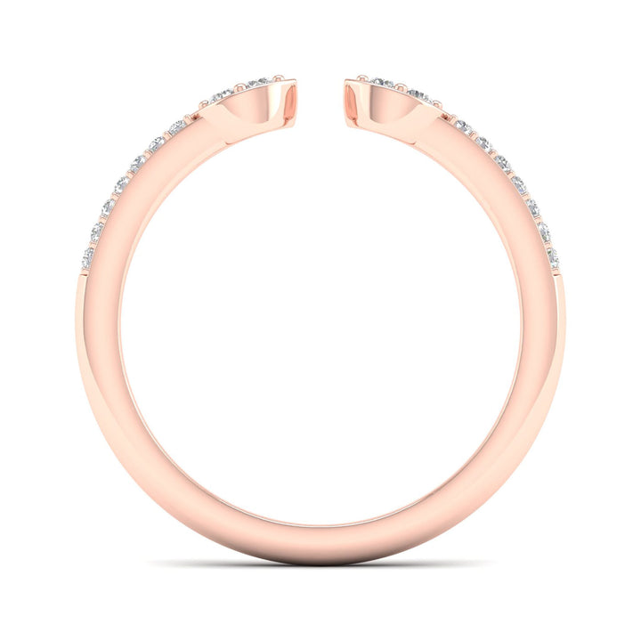 Diamond Cuff Band in 14K Rose Gold (1/10 ct. tw.)