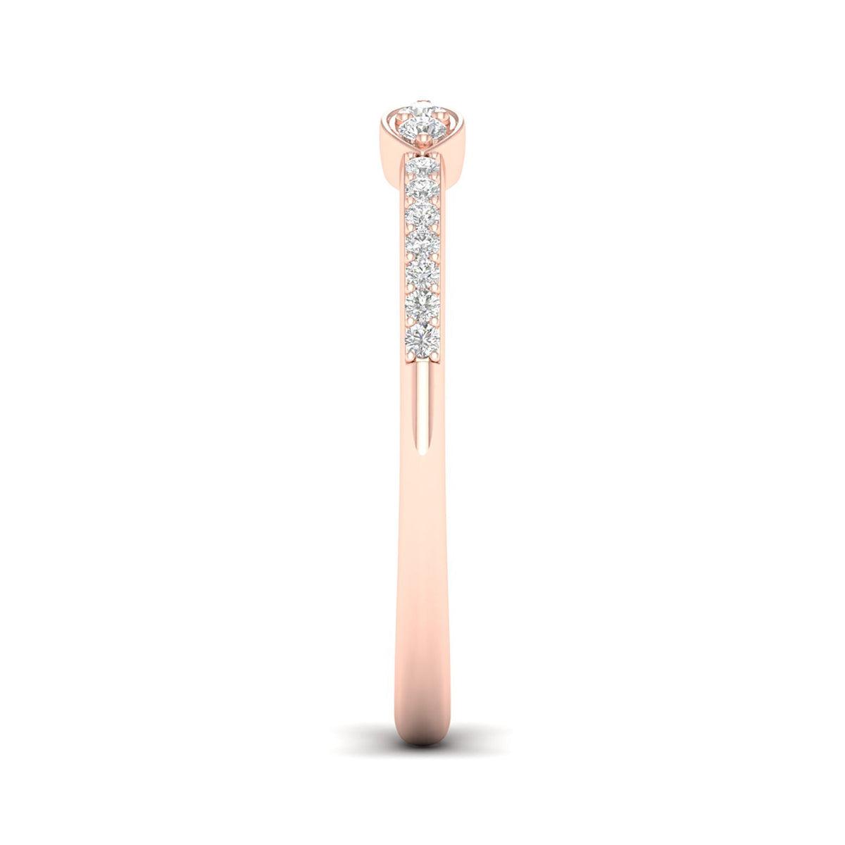 Diamond Cuff Band in 14K Rose Gold (1/10 ct. tw.)