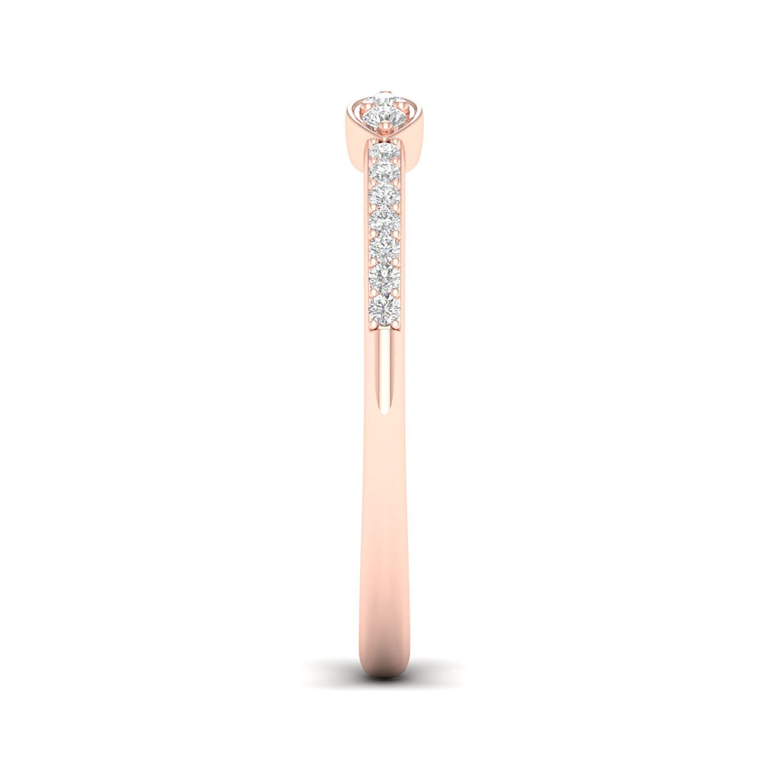 Diamond Cuff Band in 14K Rose Gold (1/10 ct. tw.)