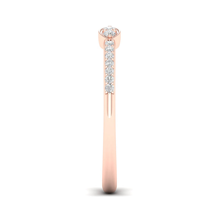 Diamond Cuff Band in 14K Rose Gold (1/10 ct. tw.)