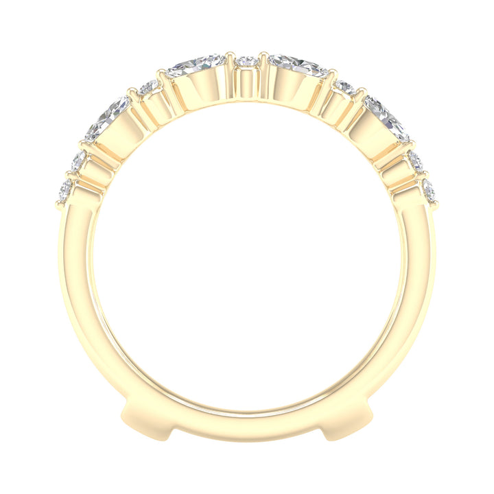 Round and Marquise Contour Ring Insert in 14K Yellow Gold (1/2 ct. tw.)
