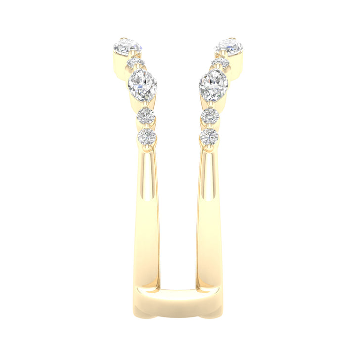 Round and Marquise Contour Ring Insert in 14K Yellow Gold (1/2 ct. tw.)