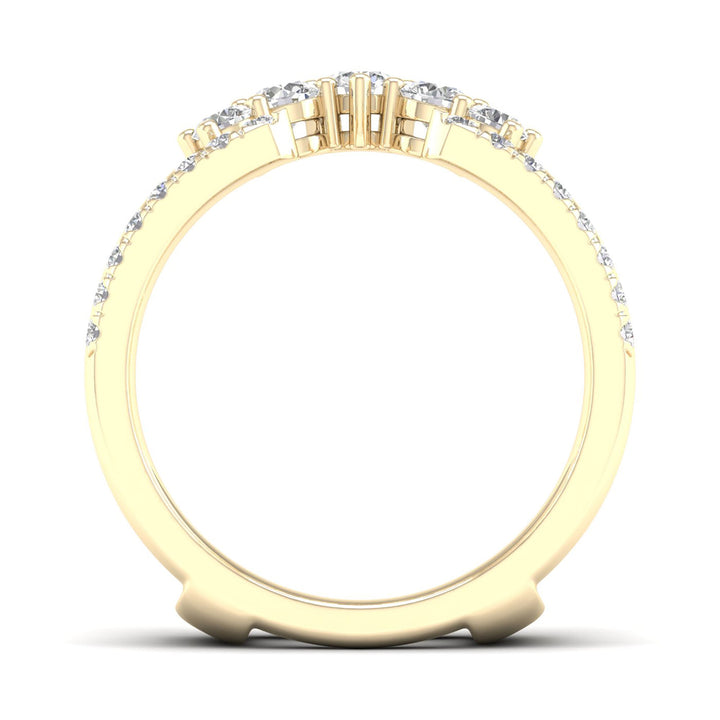Diamond Chevron Ring Insert in 14K Yellow Gold (1/2 ct. tw.)
