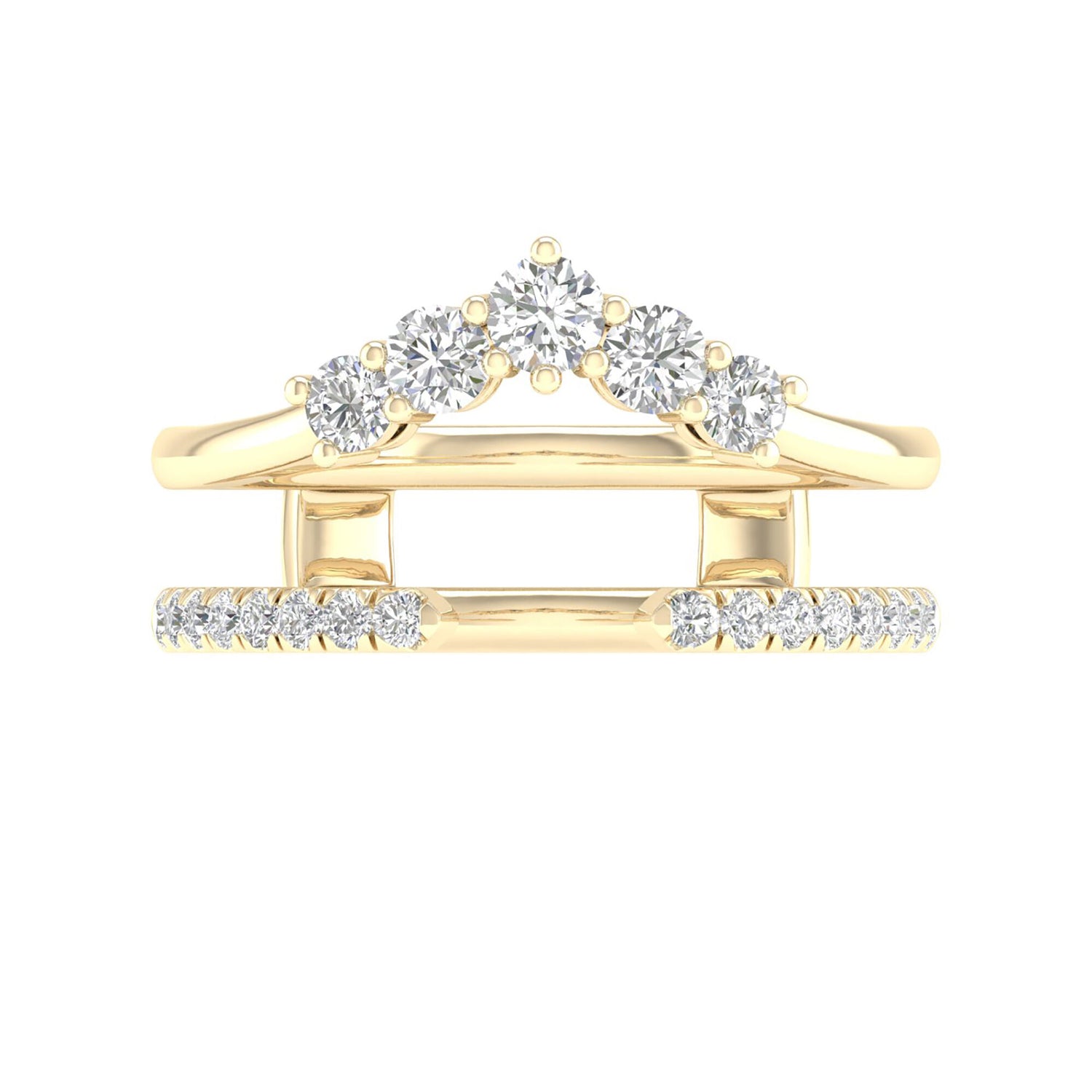 Diamond Chevron Ring Insert in 14K Yellow Gold (1/2 ct. tw.)