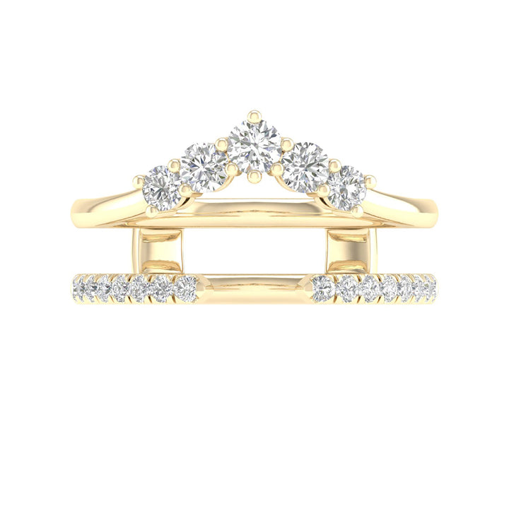 Diamond Chevron Ring Insert in 14K Yellow Gold (1/2 ct. tw.)