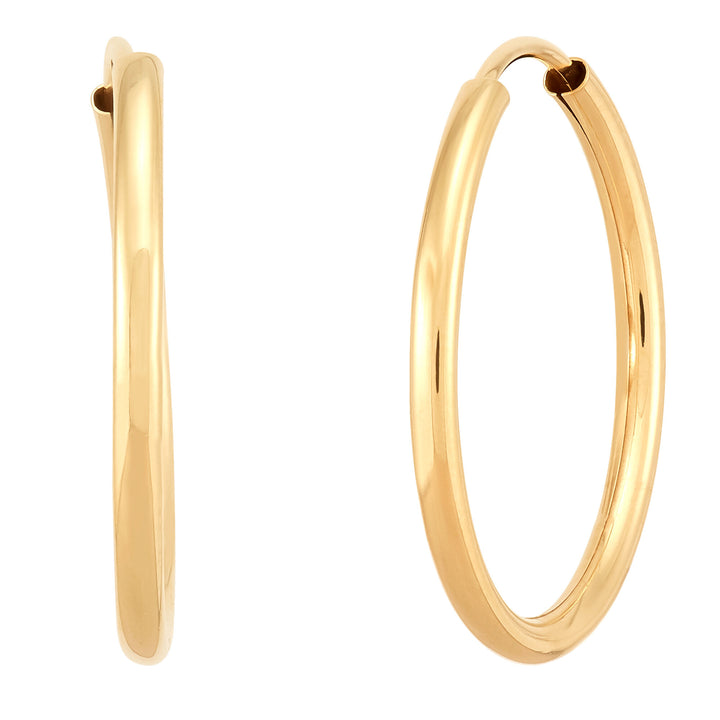 Hoop Earring in 14K Yellow Gold, 12MM