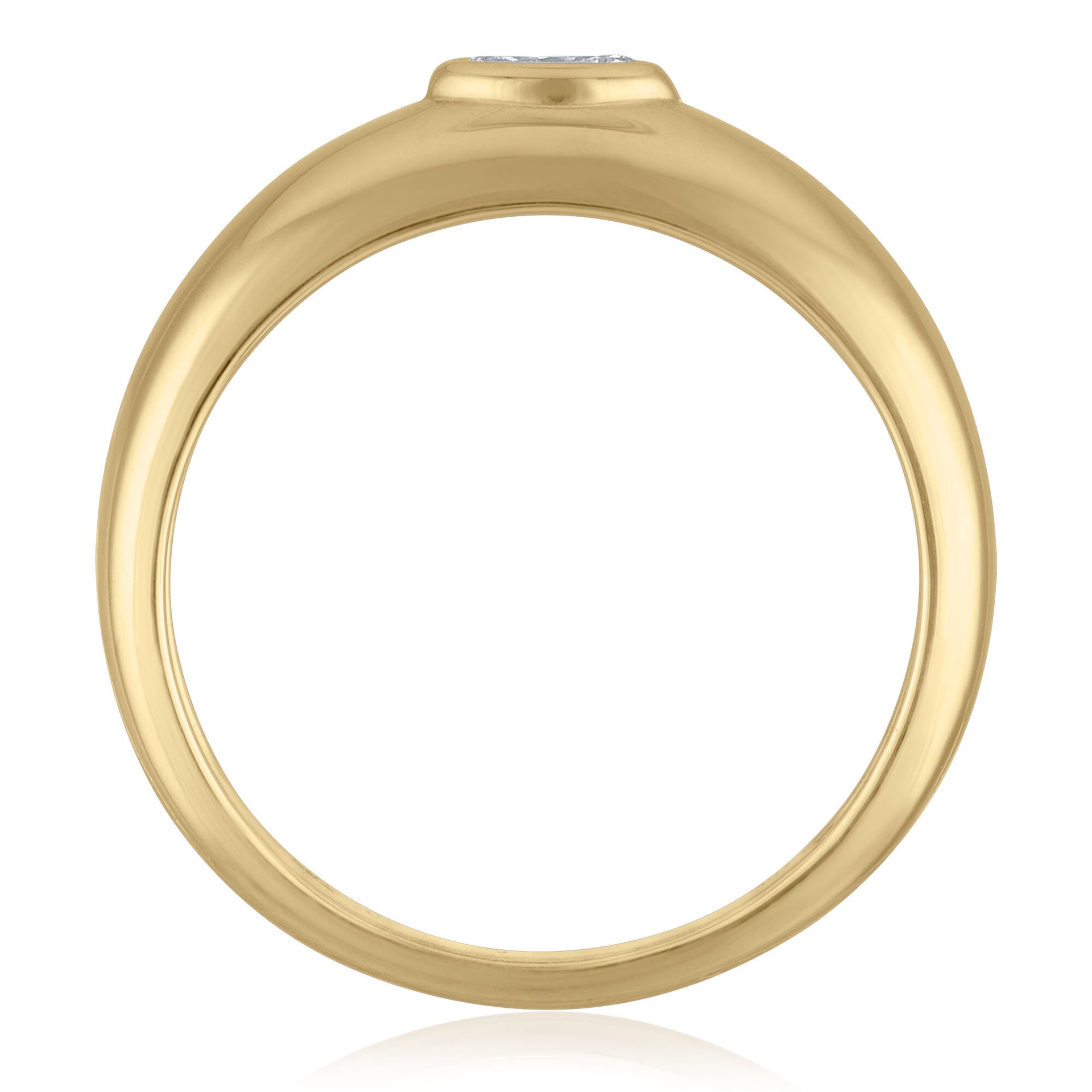 Marquise Diamond Ring in 10K Yellow Gold (1/10 ct. tw.)