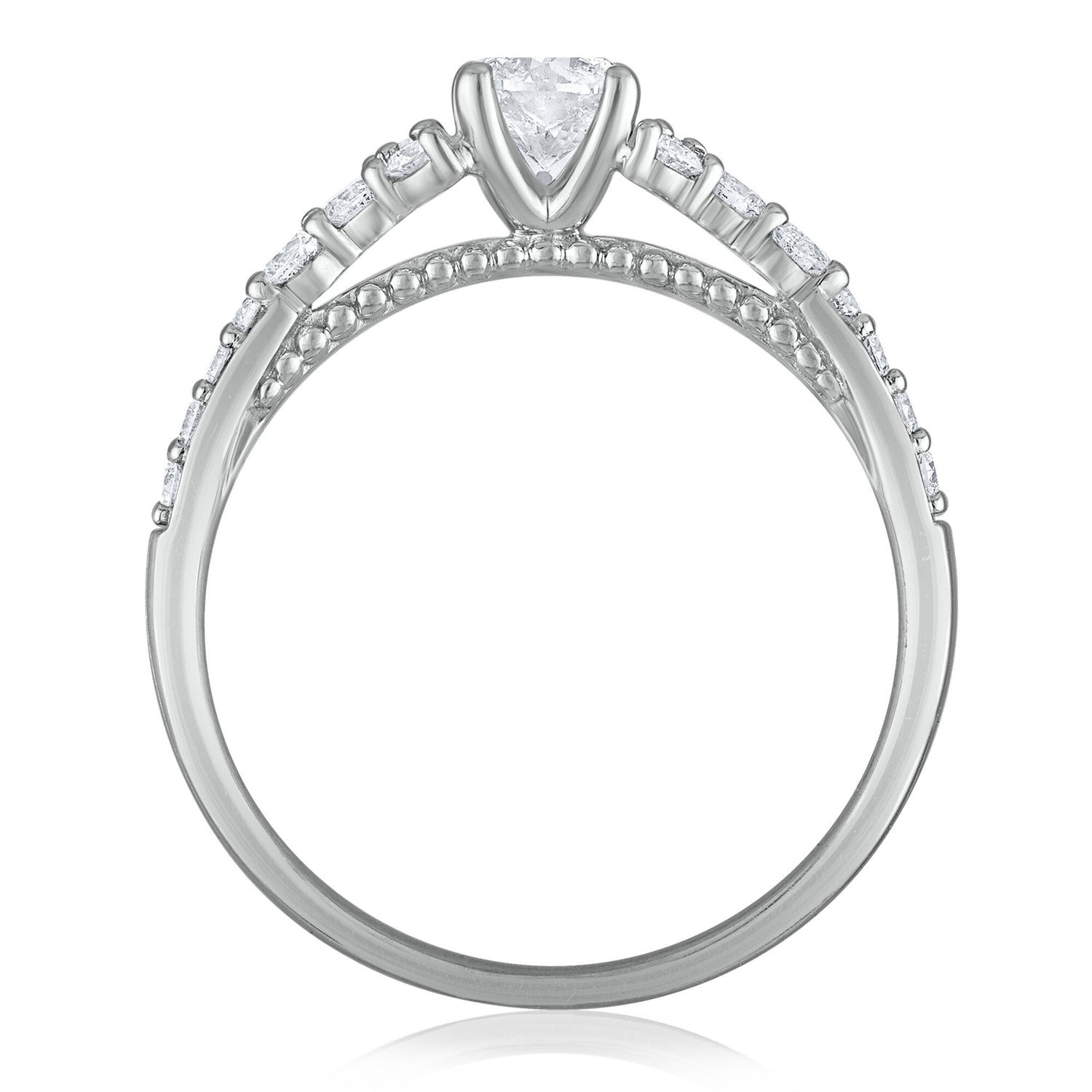 Diamond Engagement Ring in 14K White Gold (3/4 ct. tw.)