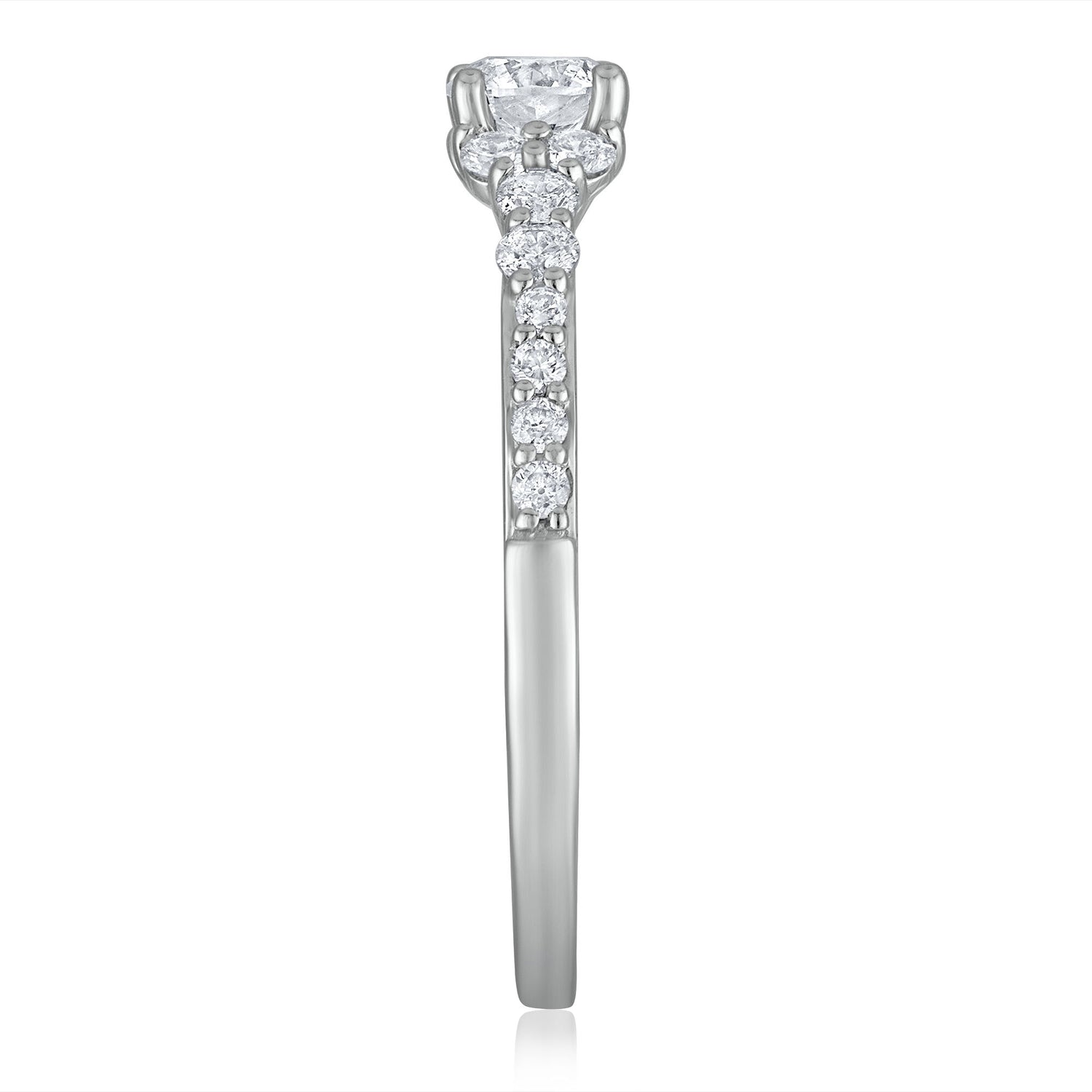 Diamond Engagement Ring in 14K White Gold (3/4 ct. tw.)