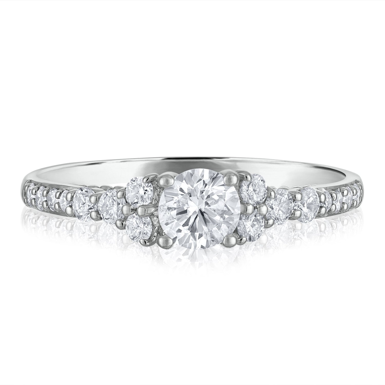 Diamond Engagement Ring in 14K White Gold (3/4 ct. tw.)