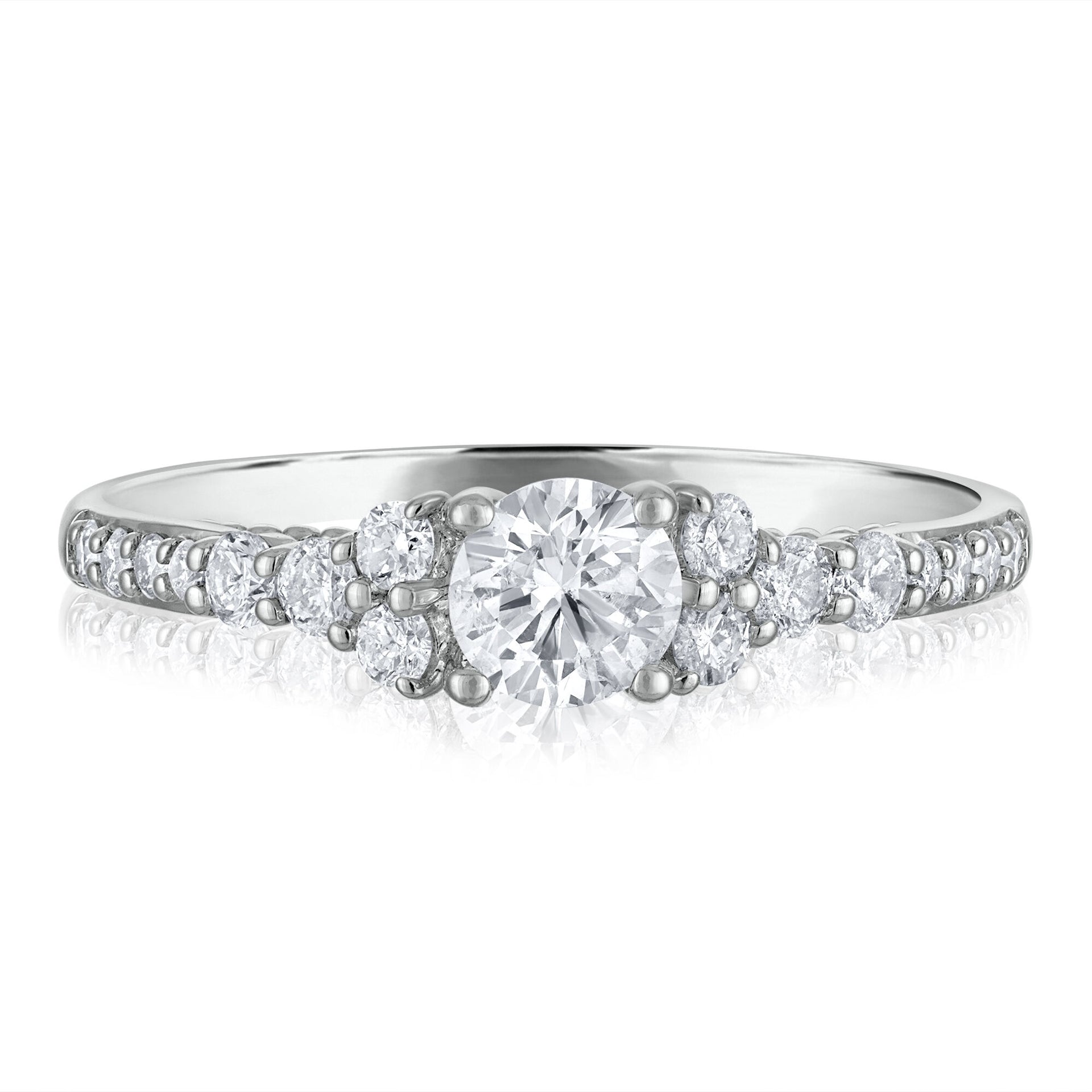 Diamond Engagement Ring in 14K White Gold (3/4 ct. tw.)