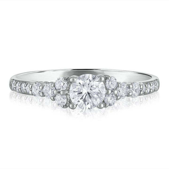 Diamond Engagement Ring in 14K White Gold (3/4 ct. tw.)