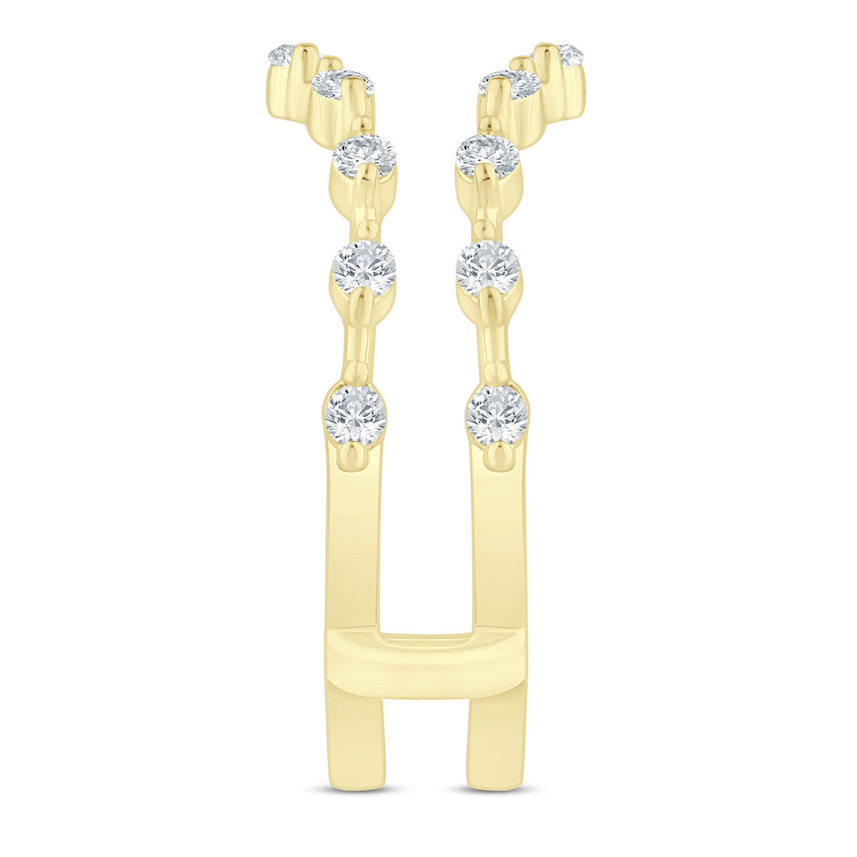 Diamond Shared-Prong Ring Insert in 14K Yellow Gold (3/8 ct. tw.)