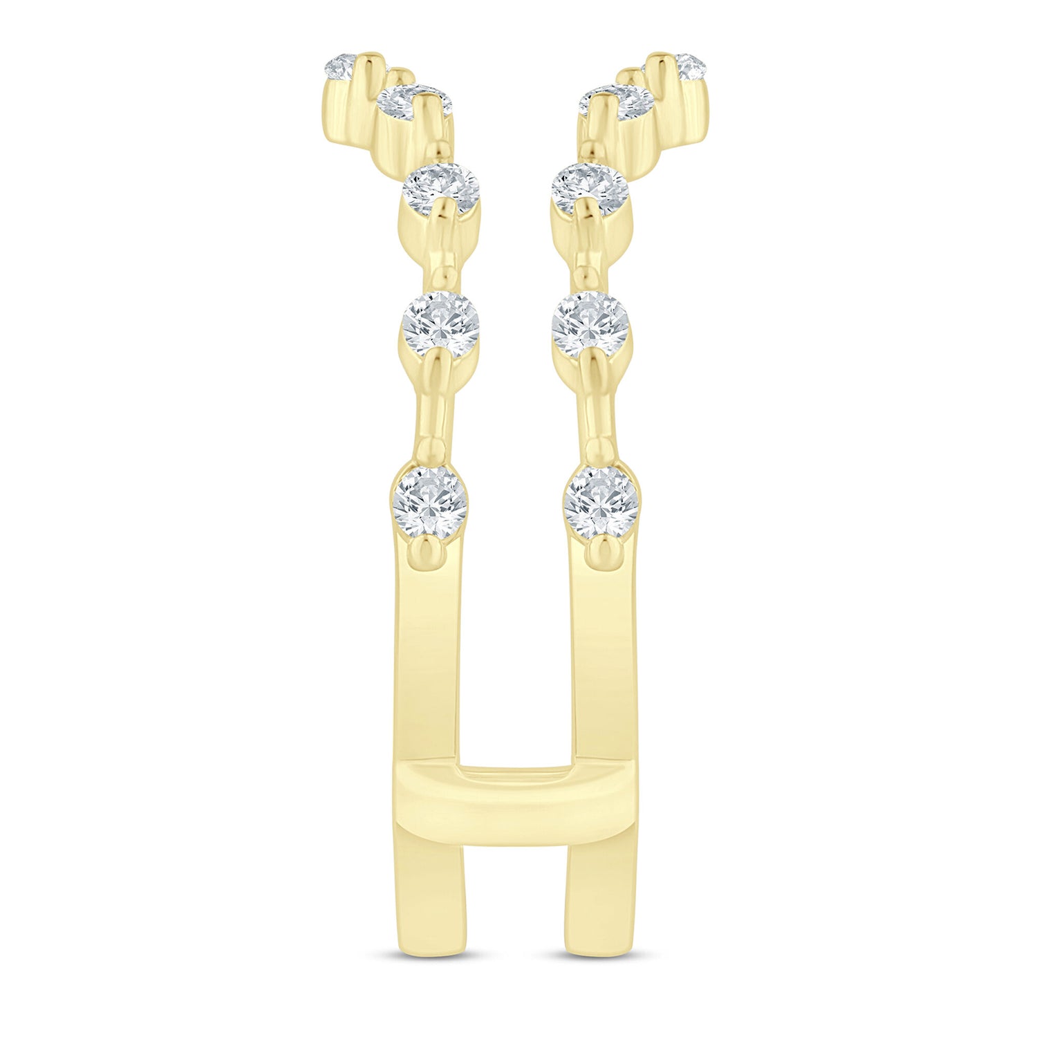 Diamond Shared-Prong Ring Insert in 14K Yellow Gold (3/8 ct. tw.)