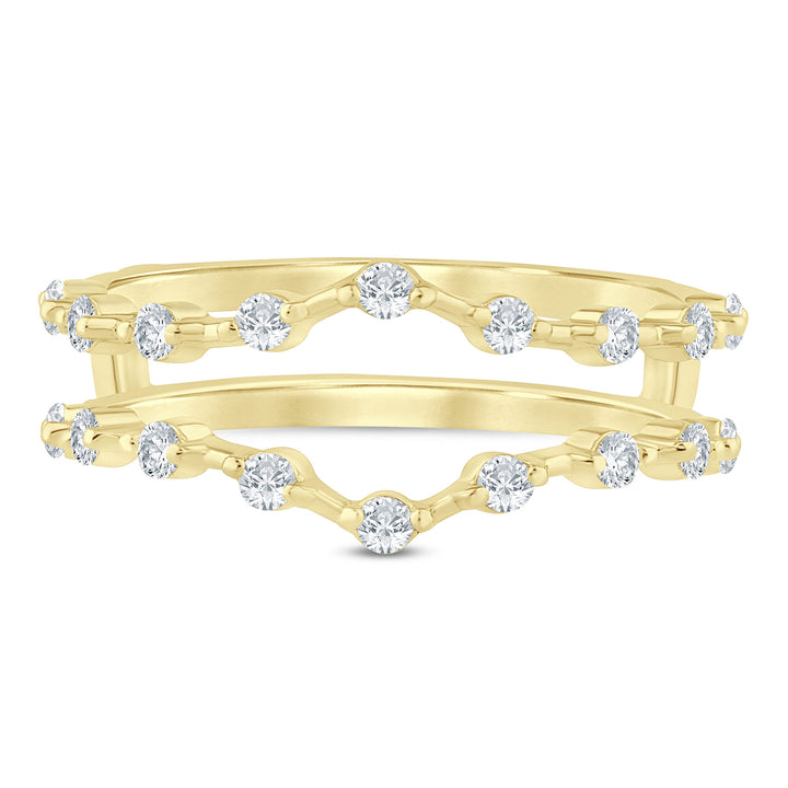 Diamond Shared-Prong Ring Insert in 14K Yellow Gold (3/8 ct. tw.)