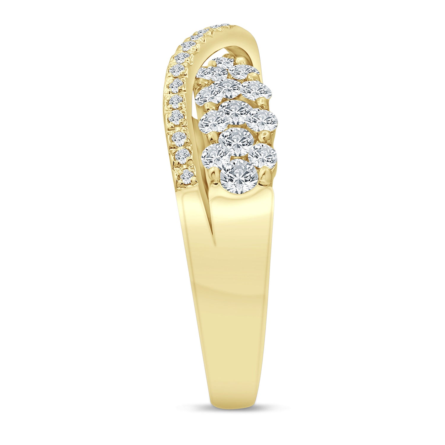 Diamond Flyover Ring in 10K Yellow Gold (1 ct. tw.)