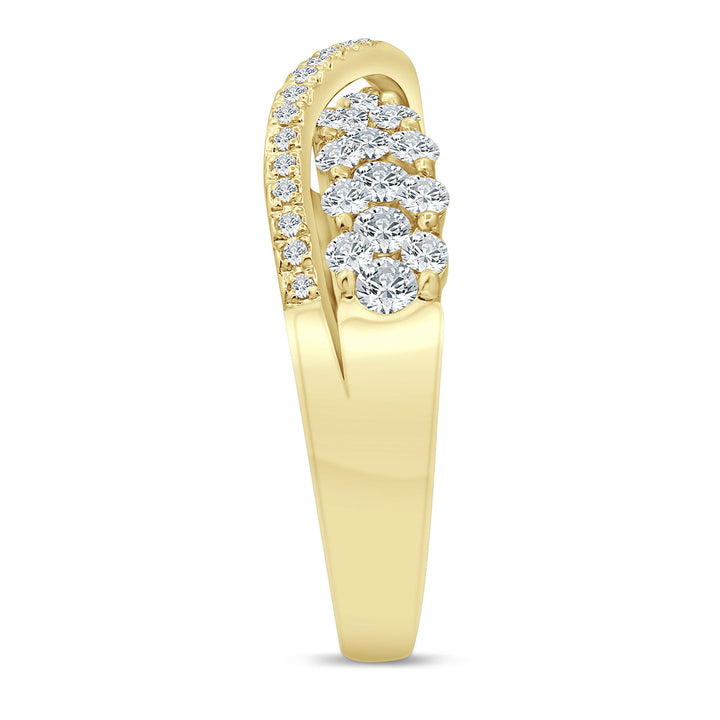 Diamond Flyover Ring in 10K Yellow Gold (1 ct. tw.)