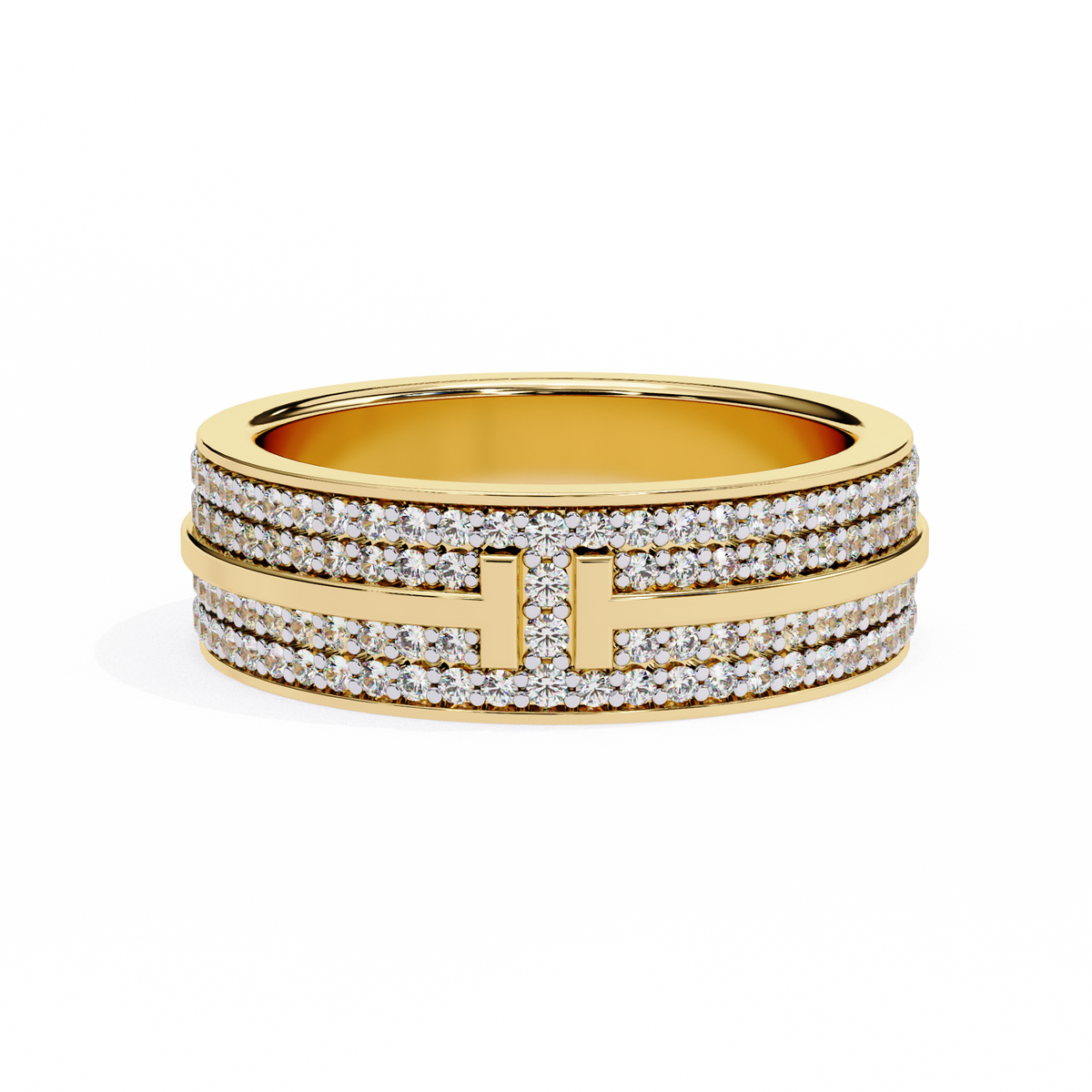 Round-Cut Lab-grown Diamond Band in 10K White Gold