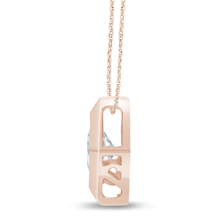 Diamond Starra Pendant in 14K Rose Gold (1/4 ct. tw.)