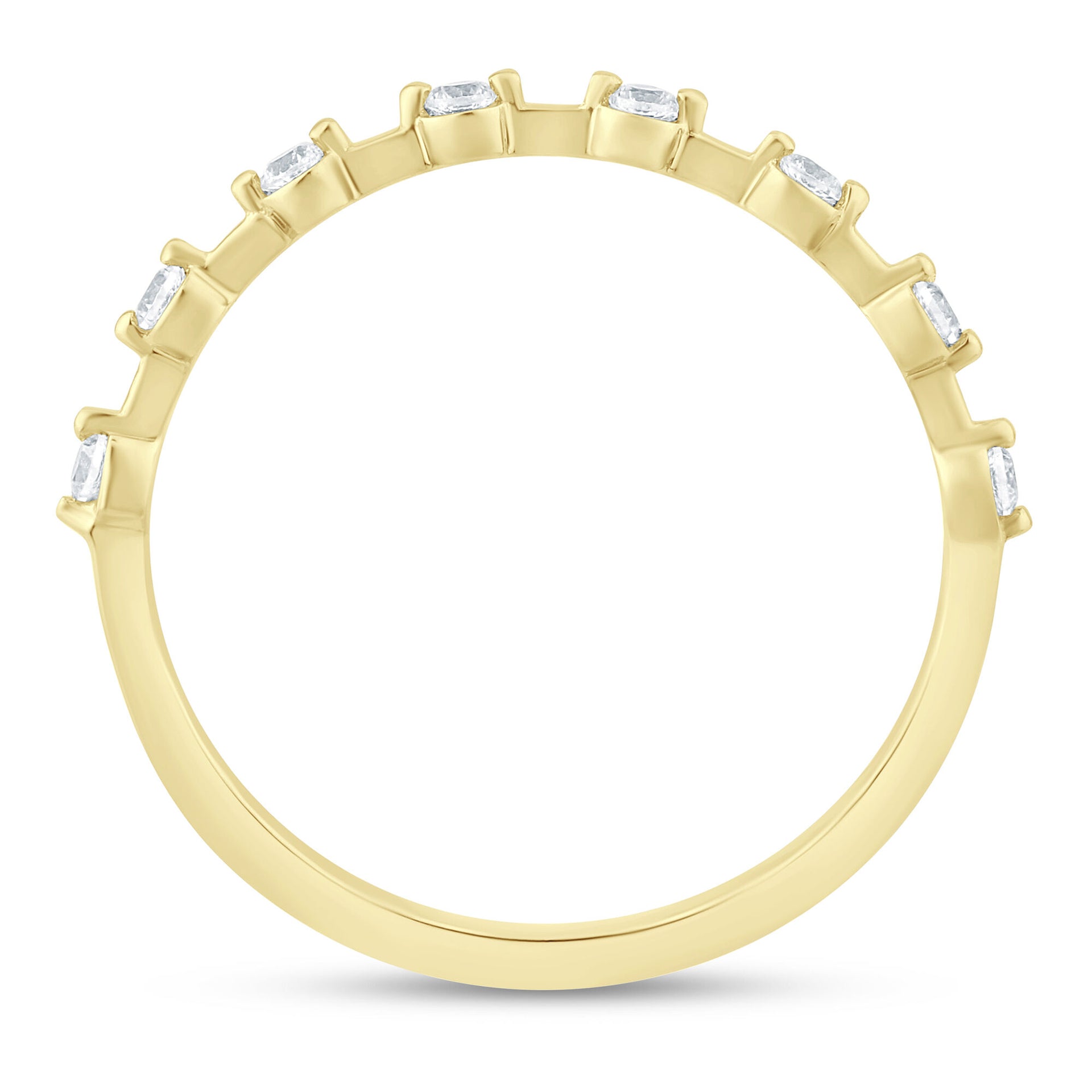 Diamond Anniversary Band in 10K Yellow Gold (1/7 ct. tw.)