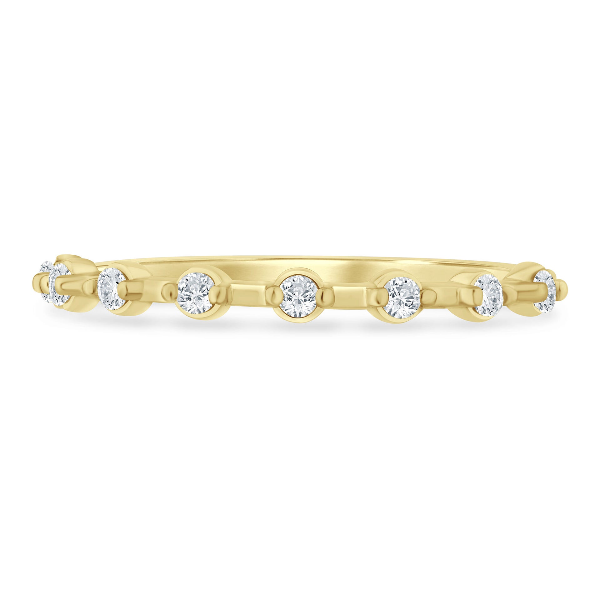 Diamond Anniversary Band in 10K Yellow Gold (1/7 ct. tw.)
