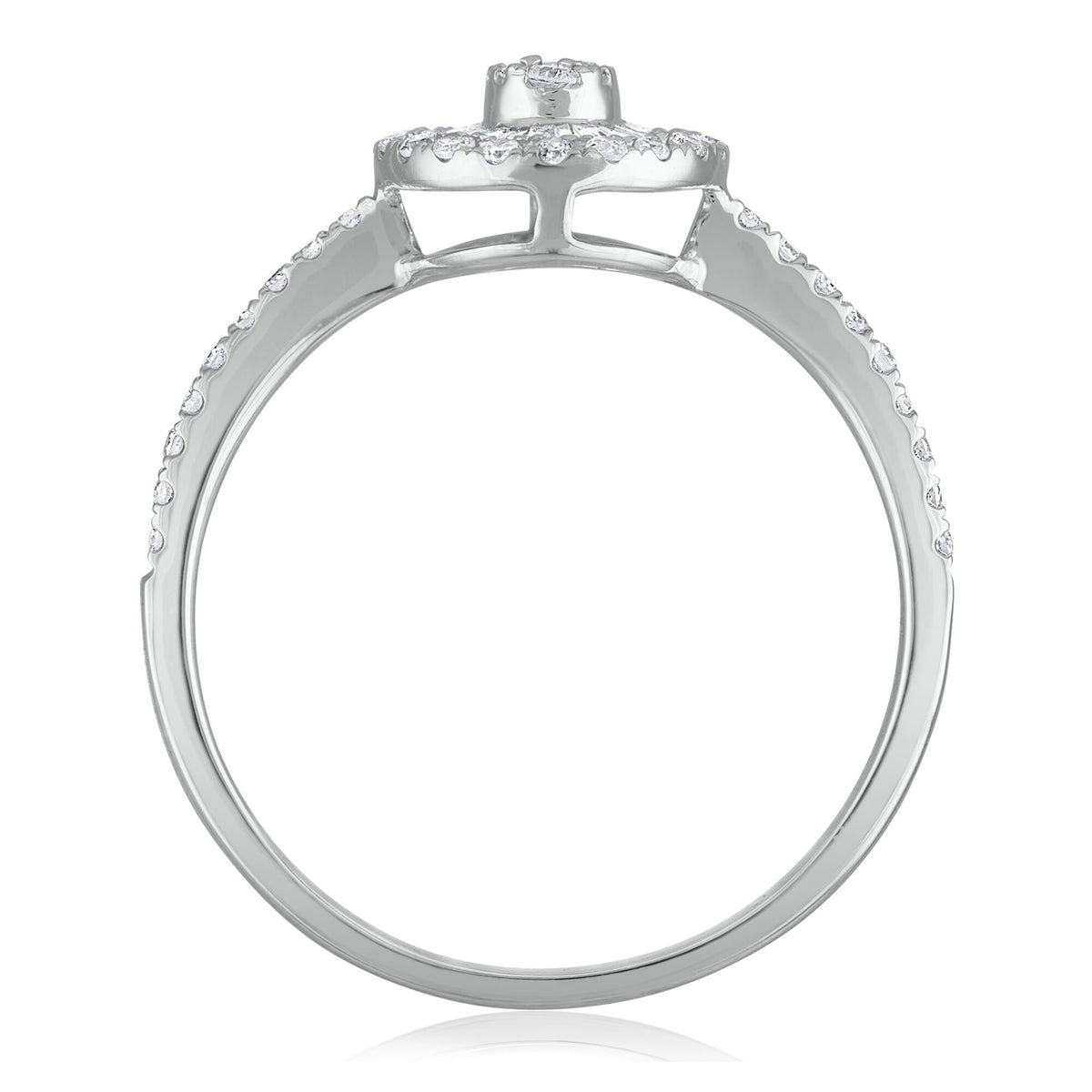 Diamond Engagement Ring in 14K White Gold (3/8 ct. tw.)