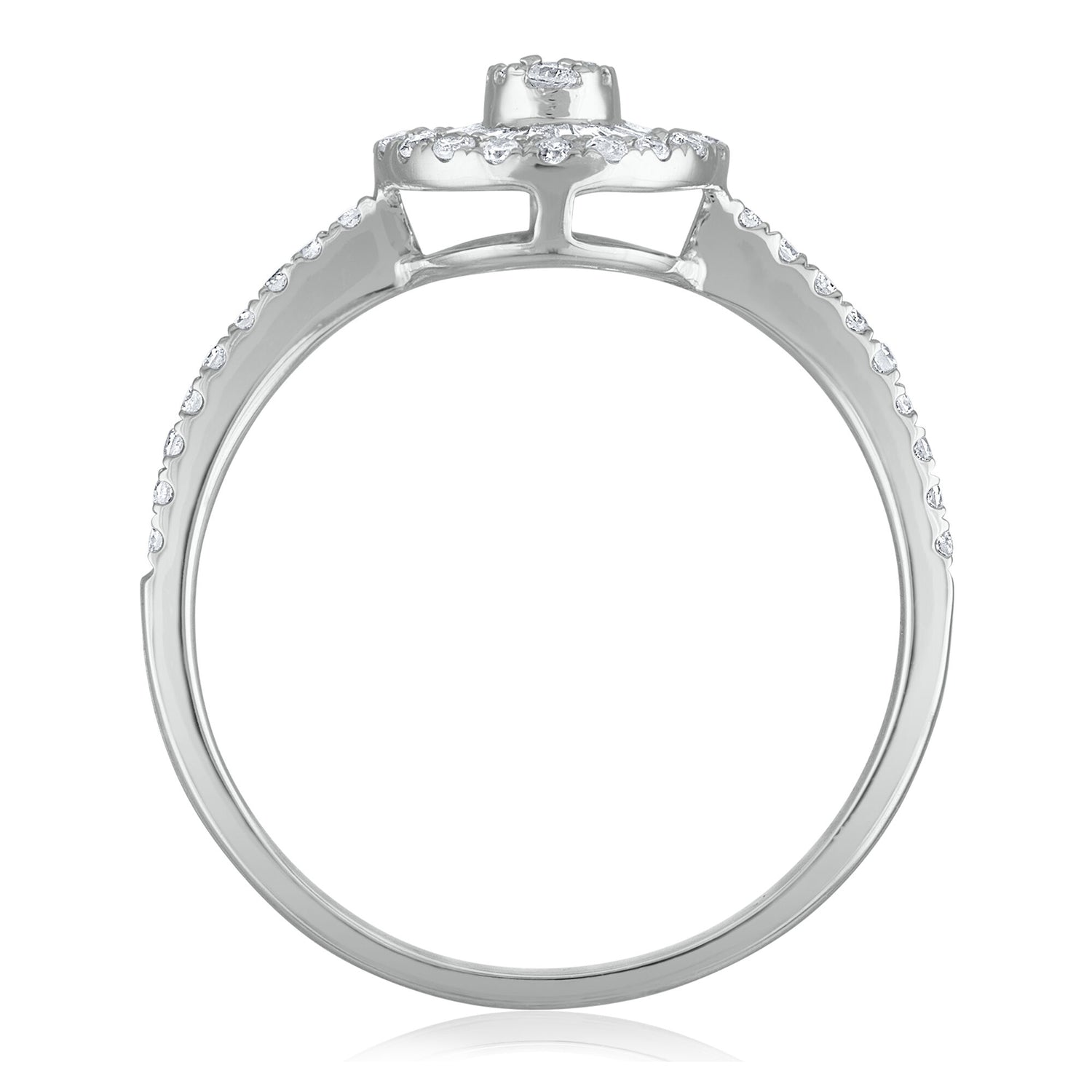 Diamond Engagement Ring in 14K White Gold (3/8 ct. tw.)