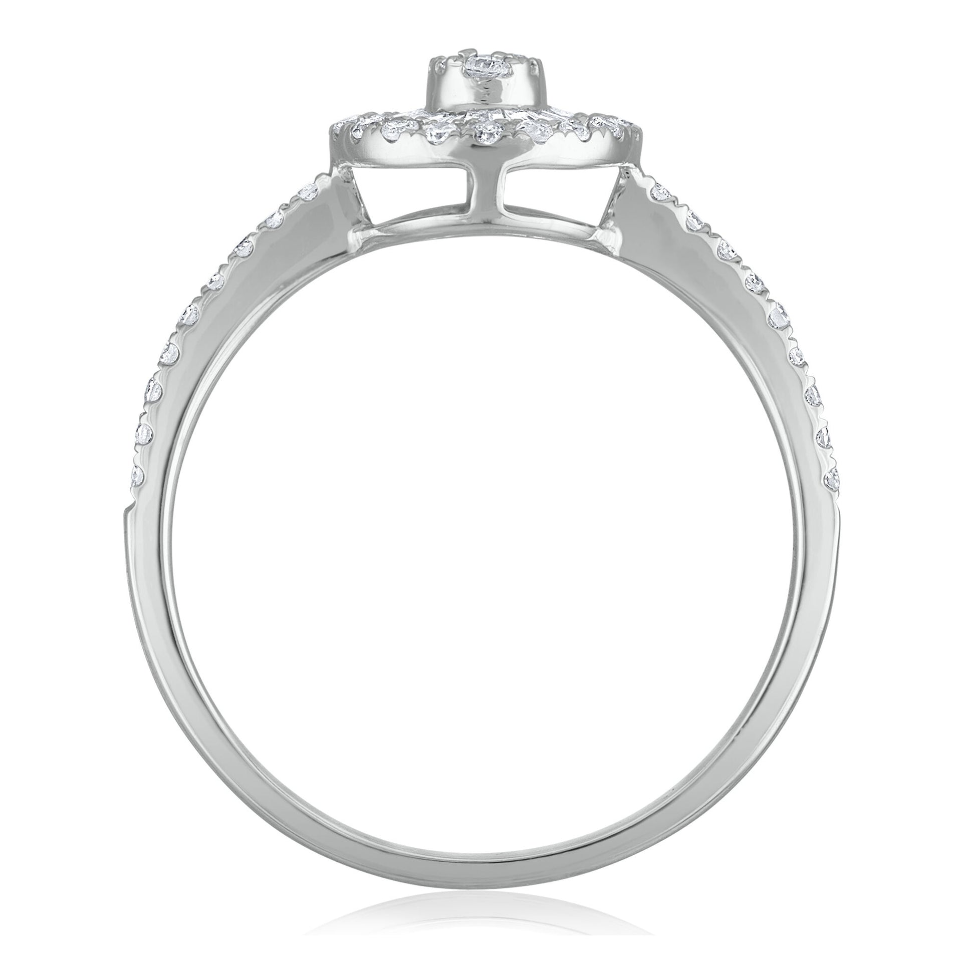 Diamond Engagement Ring in 14K White Gold (3/8 ct. tw.)