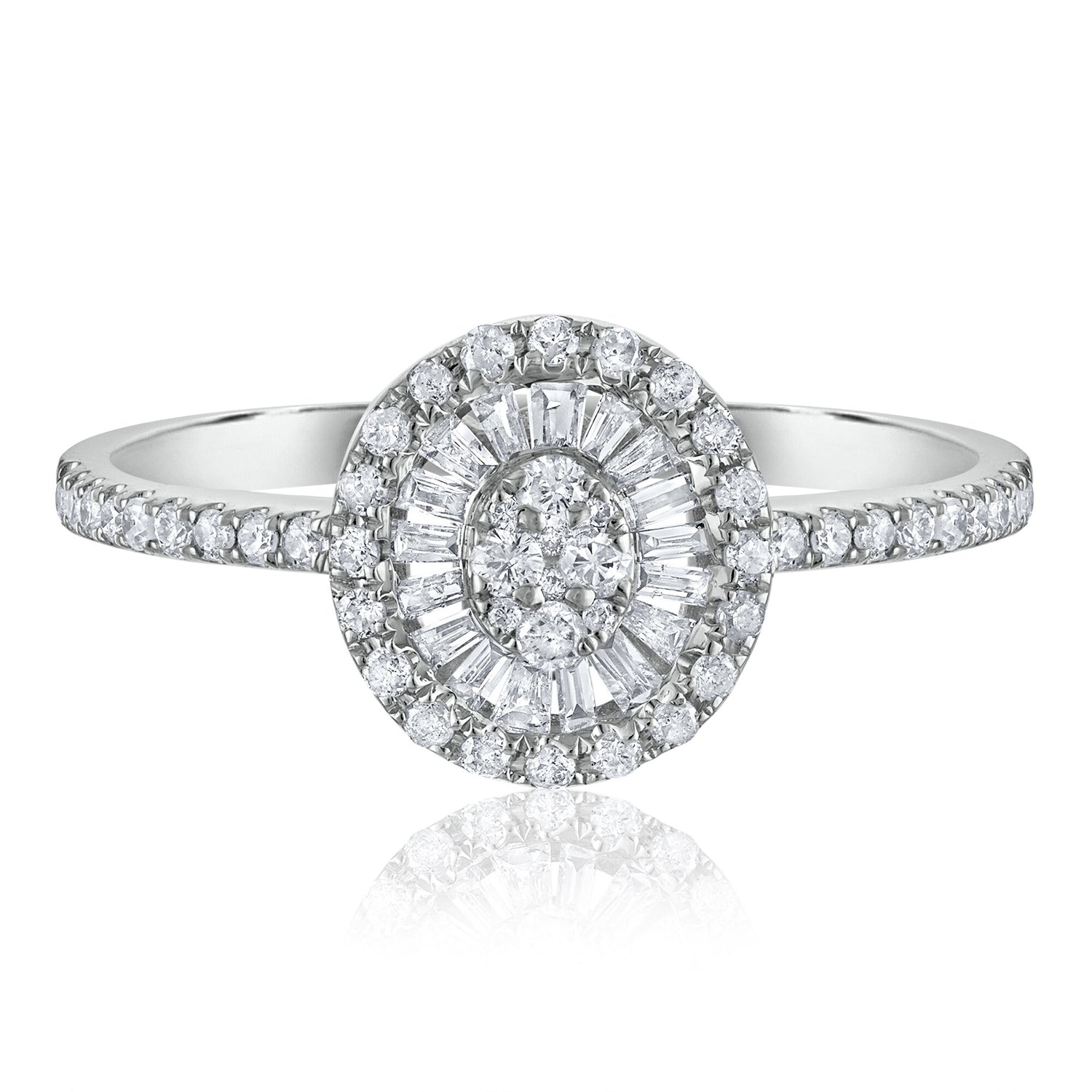 Diamond Engagement Ring in 14K White Gold (3/8 ct. tw.)