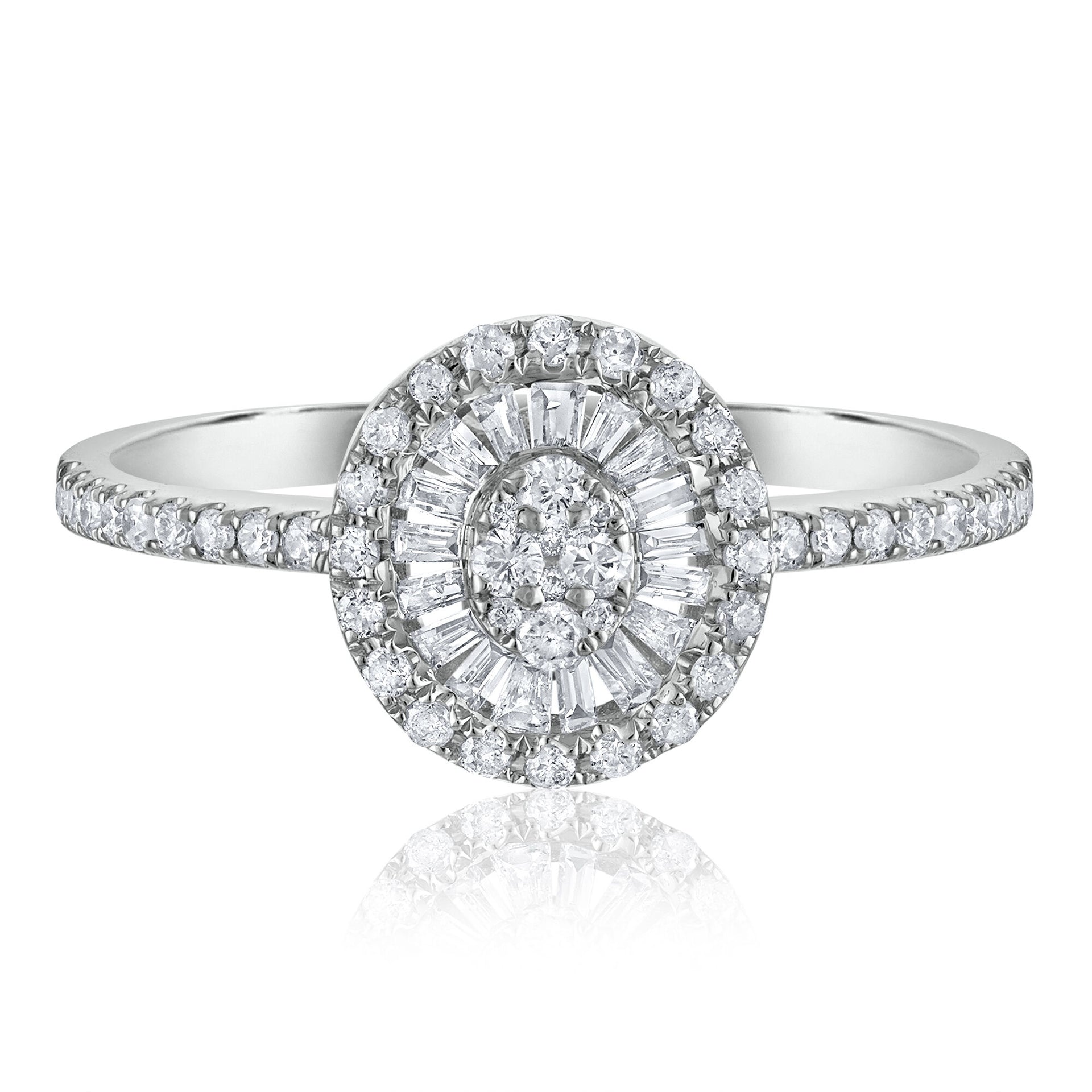Diamond Engagement Ring in 14K White Gold (3/8 ct. tw.)