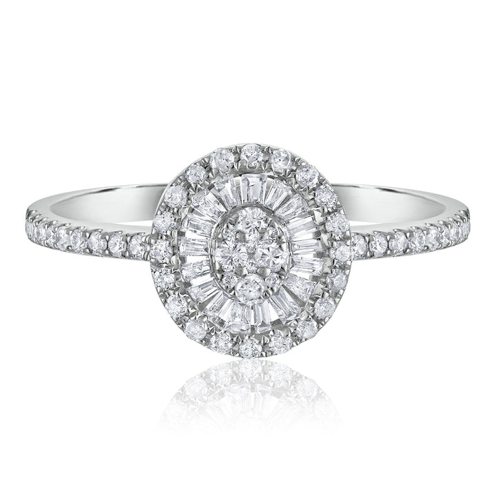 Diamond Engagement Ring in 14K White Gold (3/8 ct. tw.)
