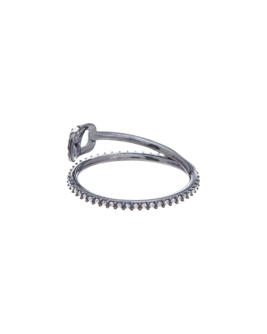 Valentino V Logo Signature Brass Ring