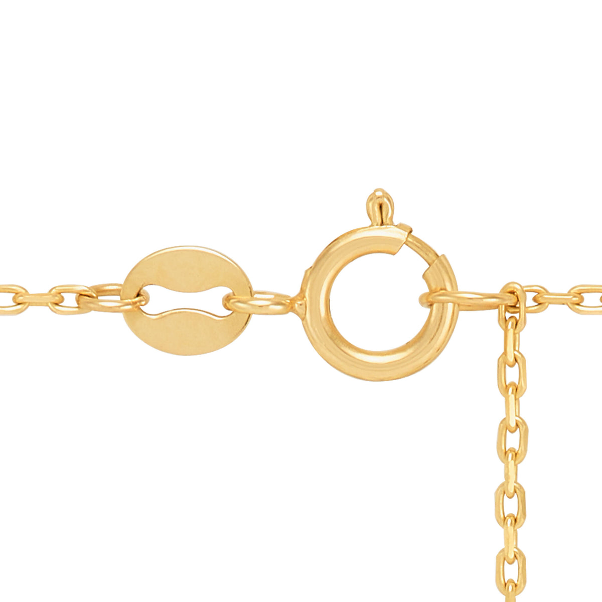 Interlocked Heart Necklace in 14K Yellow Gold