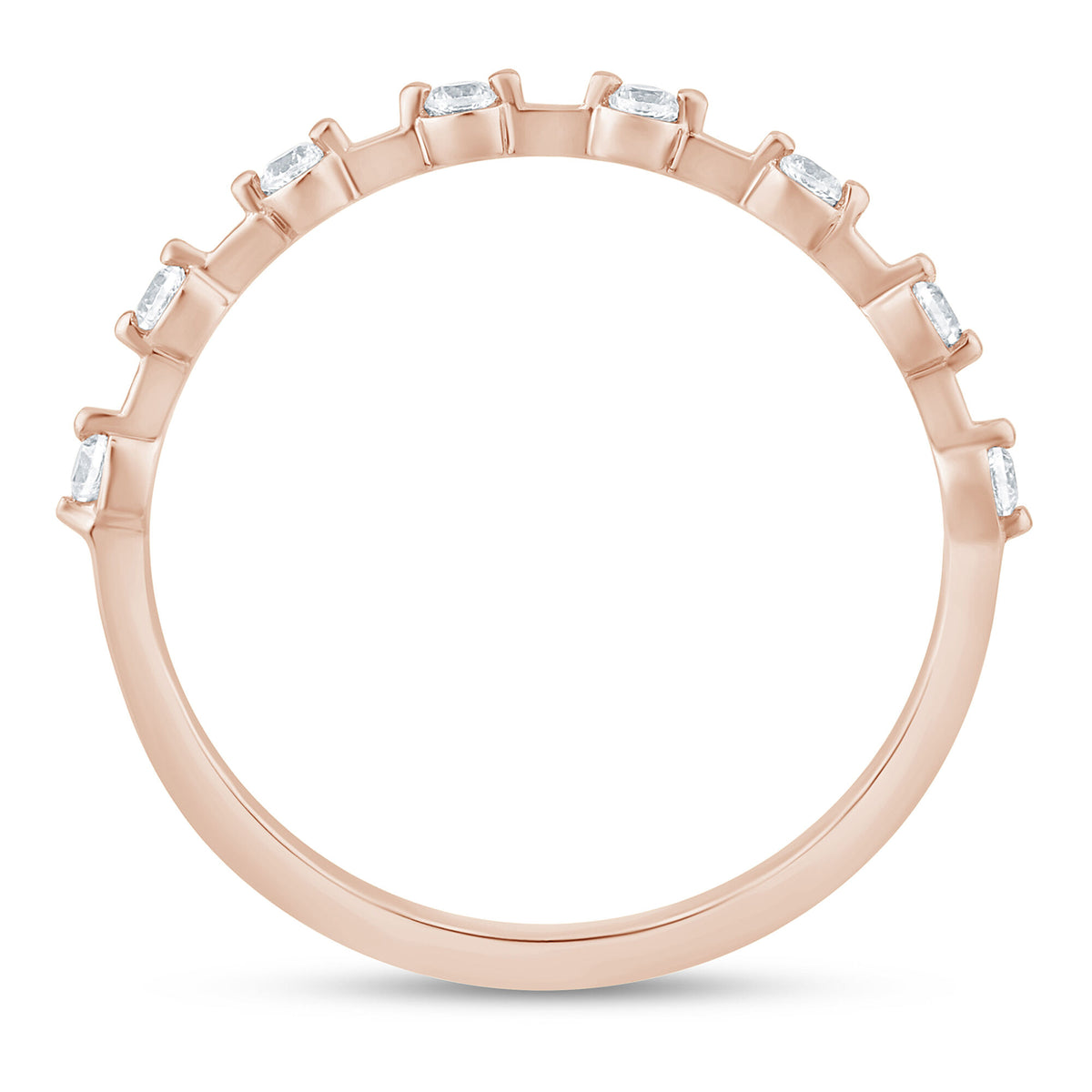 Diamond Anniversary Band in 10K Rose Gold (1/7 ct. tw.)