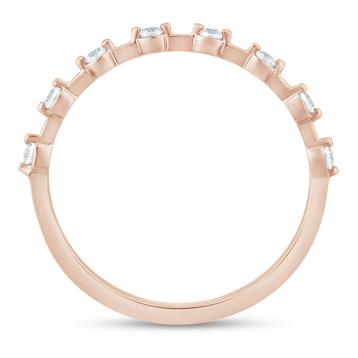 Diamond Anniversary Band in 10K Rose Gold (1/7 ct. tw.)