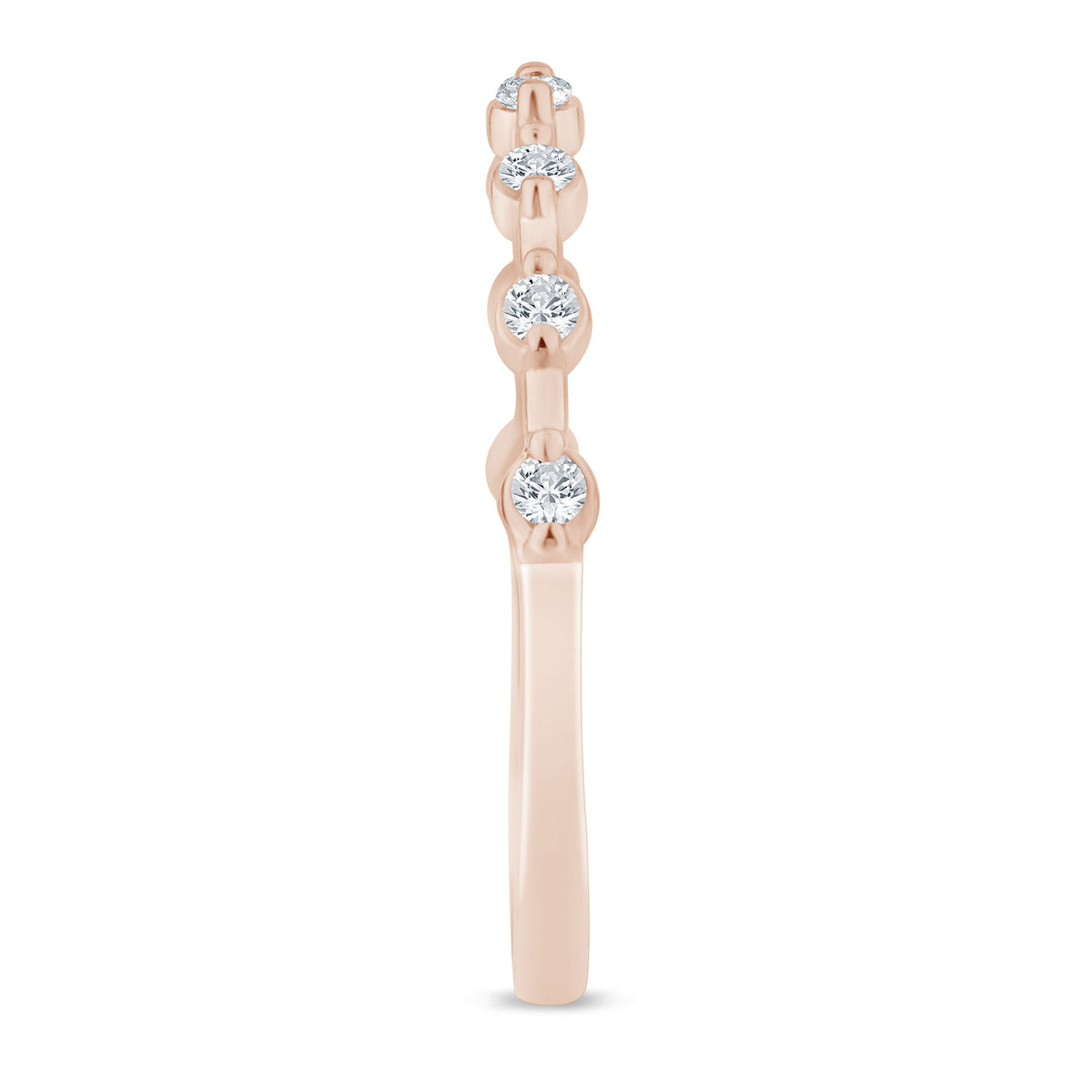 Diamond Anniversary Band in 10K Rose Gold (1/7 ct. tw.)