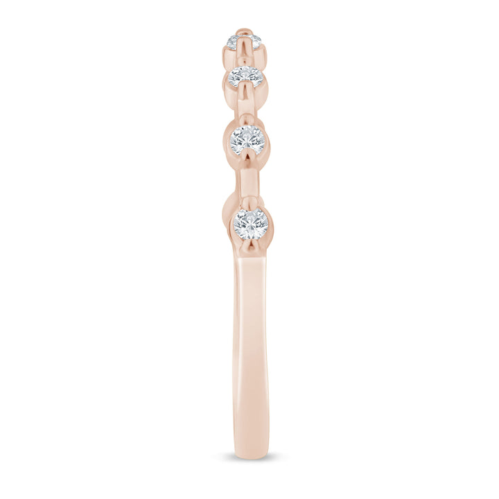 Diamond Anniversary Band in 10K Rose Gold (1/7 ct. tw.)