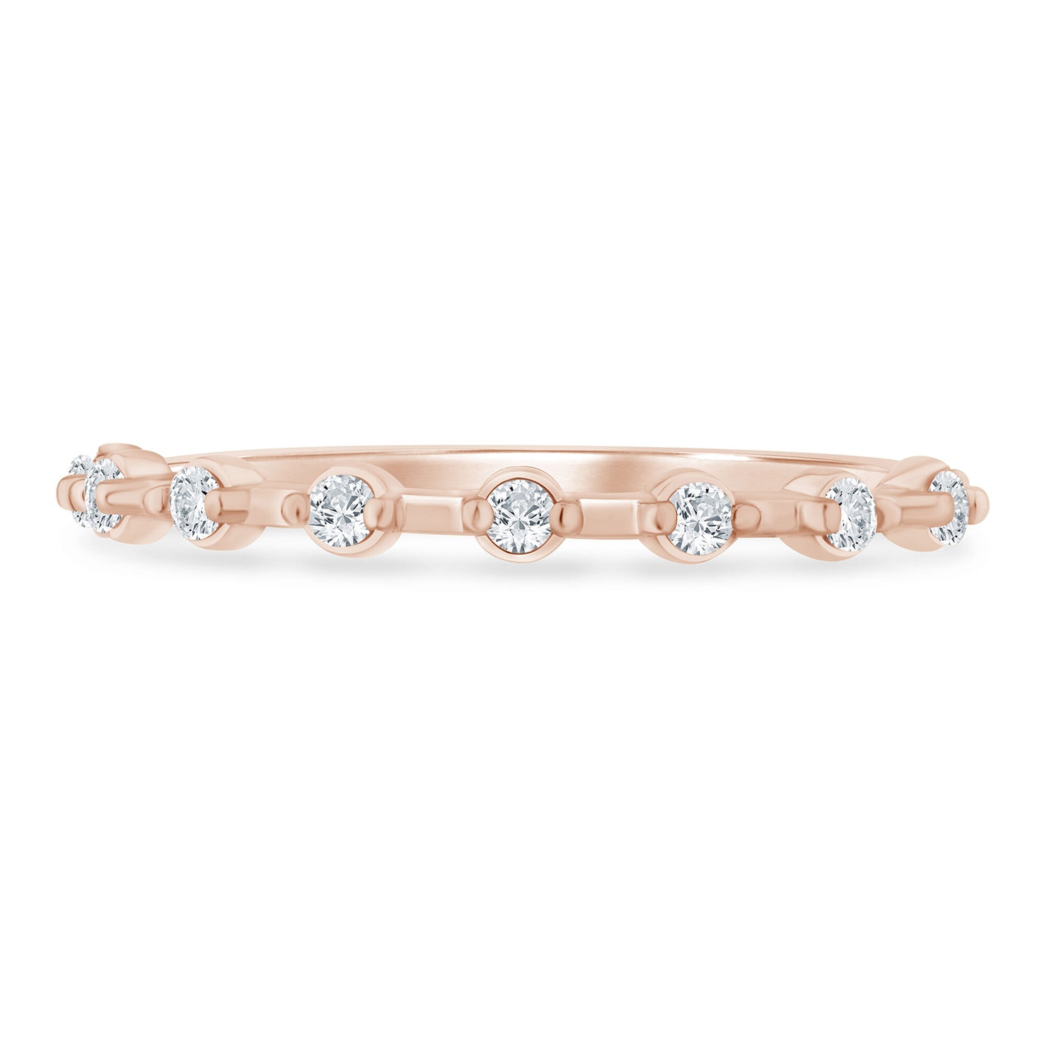 Diamond Anniversary Band in 10K Rose Gold (1/7 ct. tw.)
