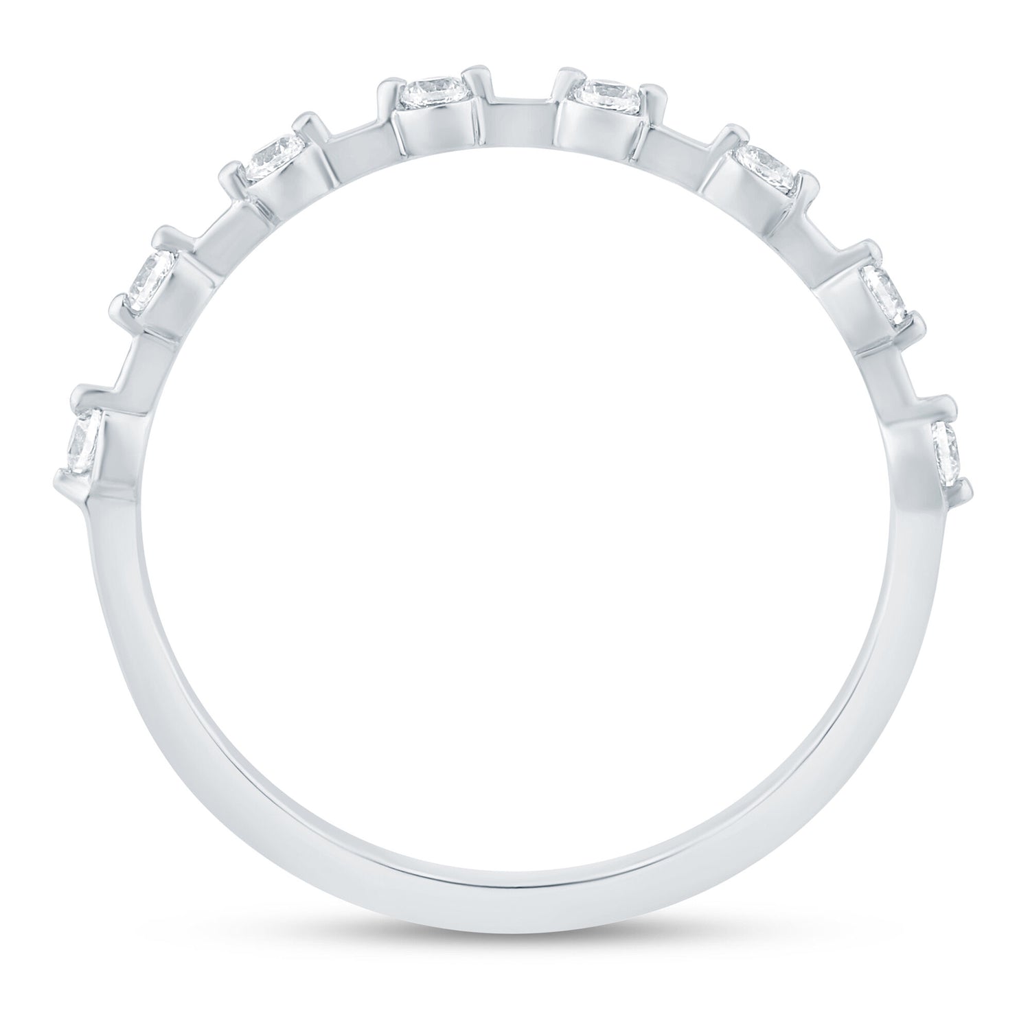 Diamond Anniversary Band in 10K White Gold (1/7 ct. tw.)