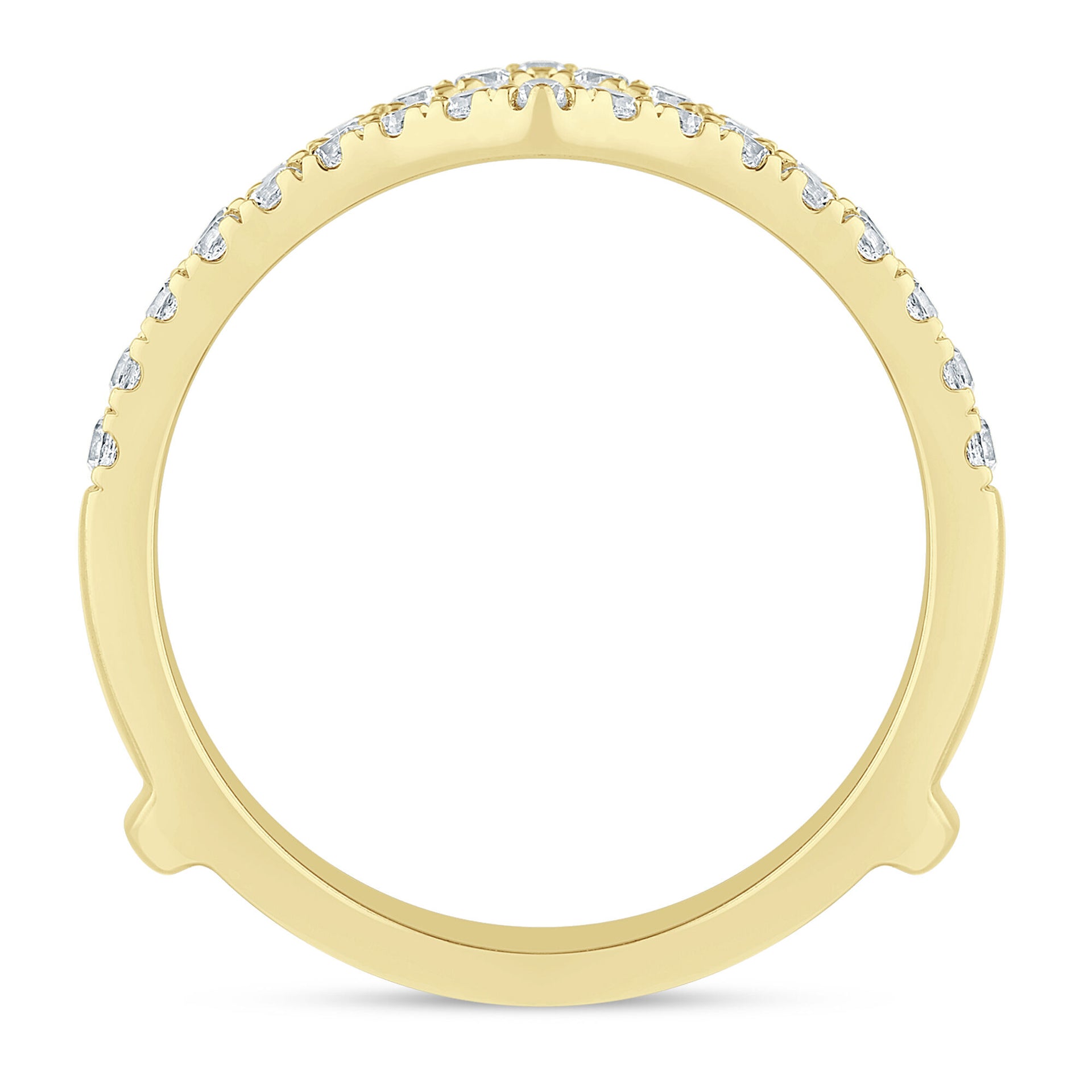 Diamond Chevron Ring Insert in 14K Yellow Gold (1/2 ct. tw.)